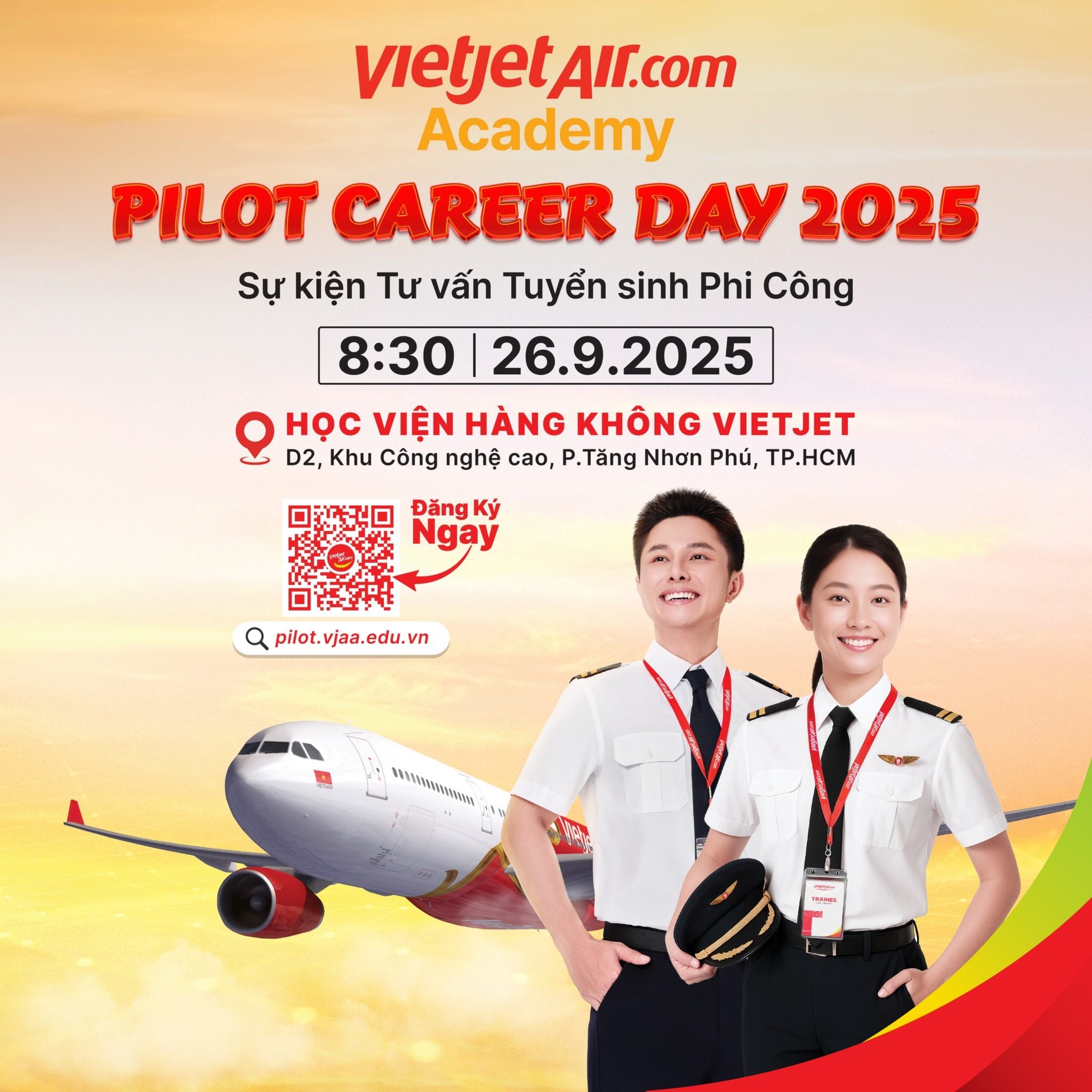 VICTORIA COLLEGE THAM GIA SỰ KIỆN PILOT CAREER DAY 2025