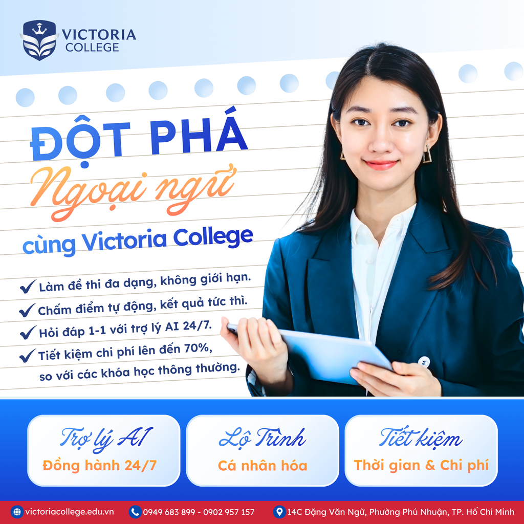 Đột Phá Ngoại Ngữ: Làm Chủ Tiếng Anh Ngành Hàng Không Bằng Công Nghệ AI Tại Victoria College