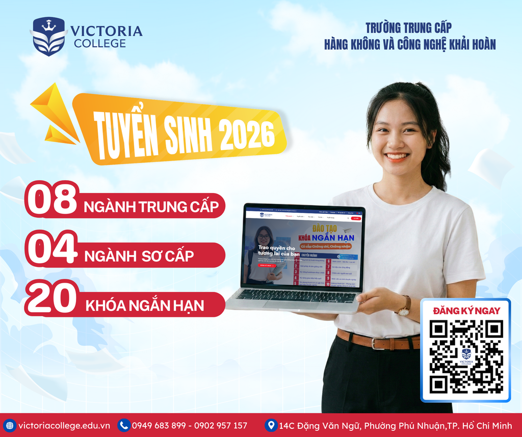 VICTORIA COLLEGE THÔNG BÁO KẾ HOẠCH TUYỂN SINH NĂM 2026