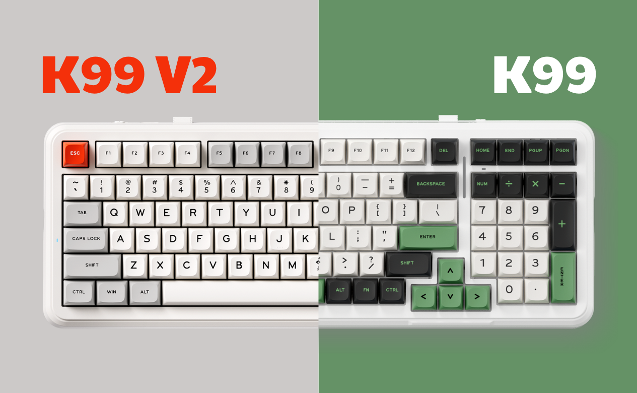 SO SÁNH MCHOSE K99 V2 VS K99