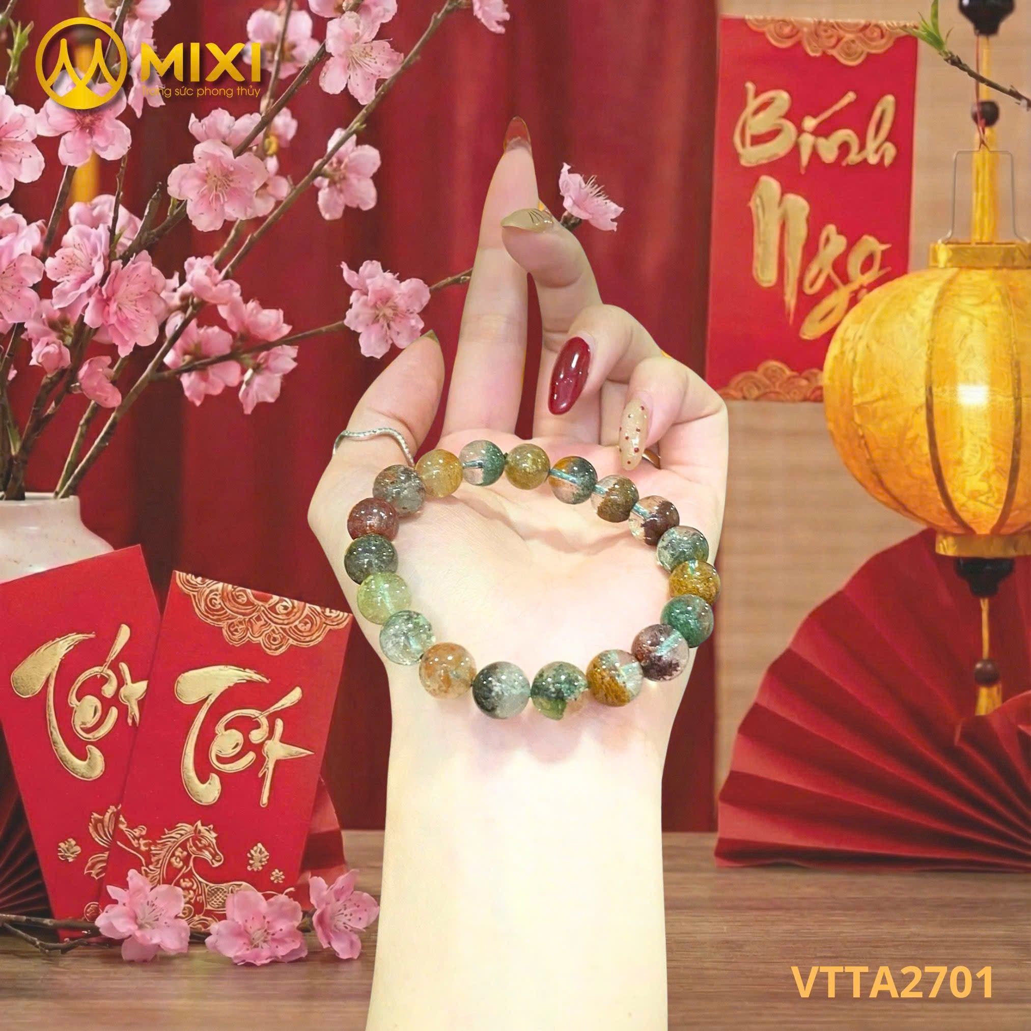 VÒNG TAY THẠCH ANH ƯU LINH ĐA SẮC: 