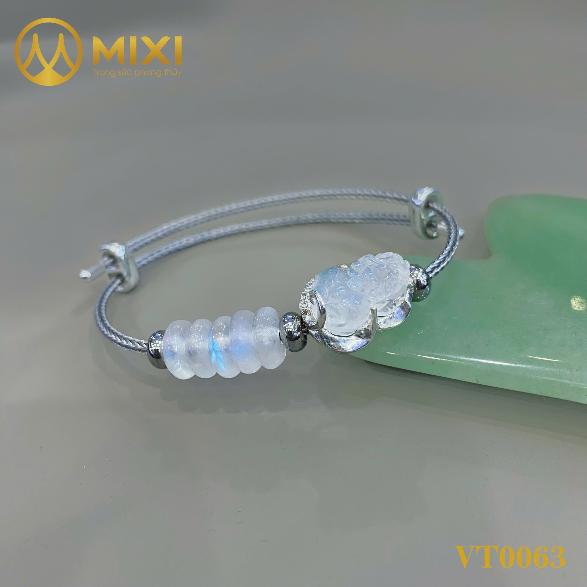 VÒNG TAY DÂY CÁP TỲ HƯU MẶT TRĂNG BỌC BẠC MIX NGŨ ĐIẾU: CHIÊU TÀI ĐỘC BẢN – KHÍ CHẤT KIÊU SA