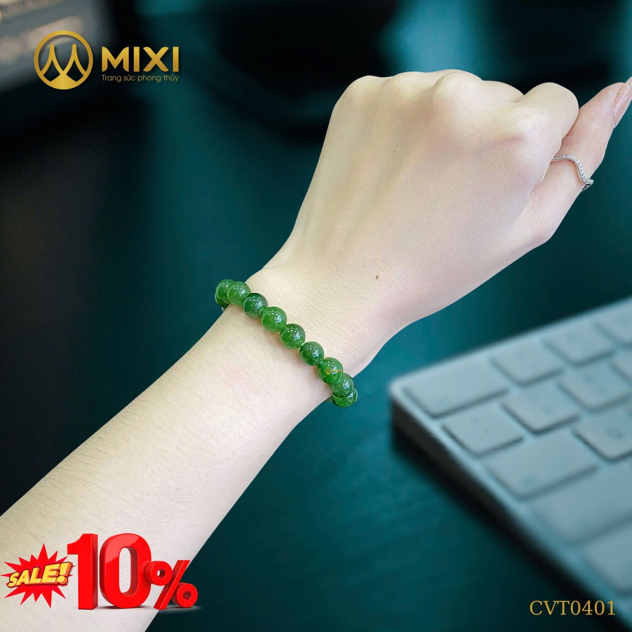 VÒNG TAY NGỌC BÍCH NEPHRITE – BIỂU TƯỢNG BÌNH AN & MAY MẮN CHO NỮ GIỚI Sale 10% – Chỉ Đến Hết 06/12