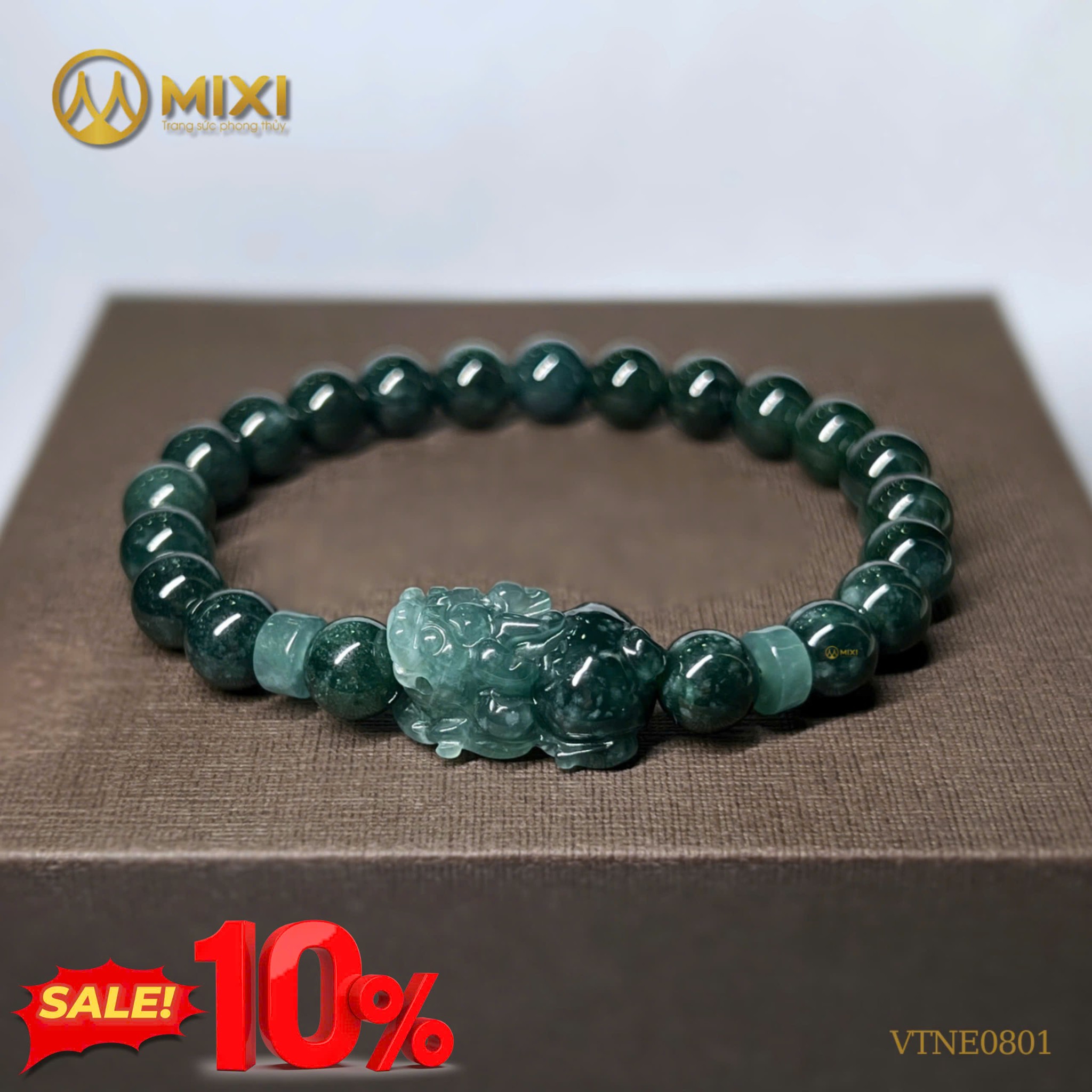 VÒNG TAY LAM NGỌC MIX TỲ HƯU VÀ LU THỐNG: MỞ LỐI BÌNH AN – CHIÊU TÀI HANH THÔNG (ƯU ĐÃI 10% ĐẾN HẾT 18/3)