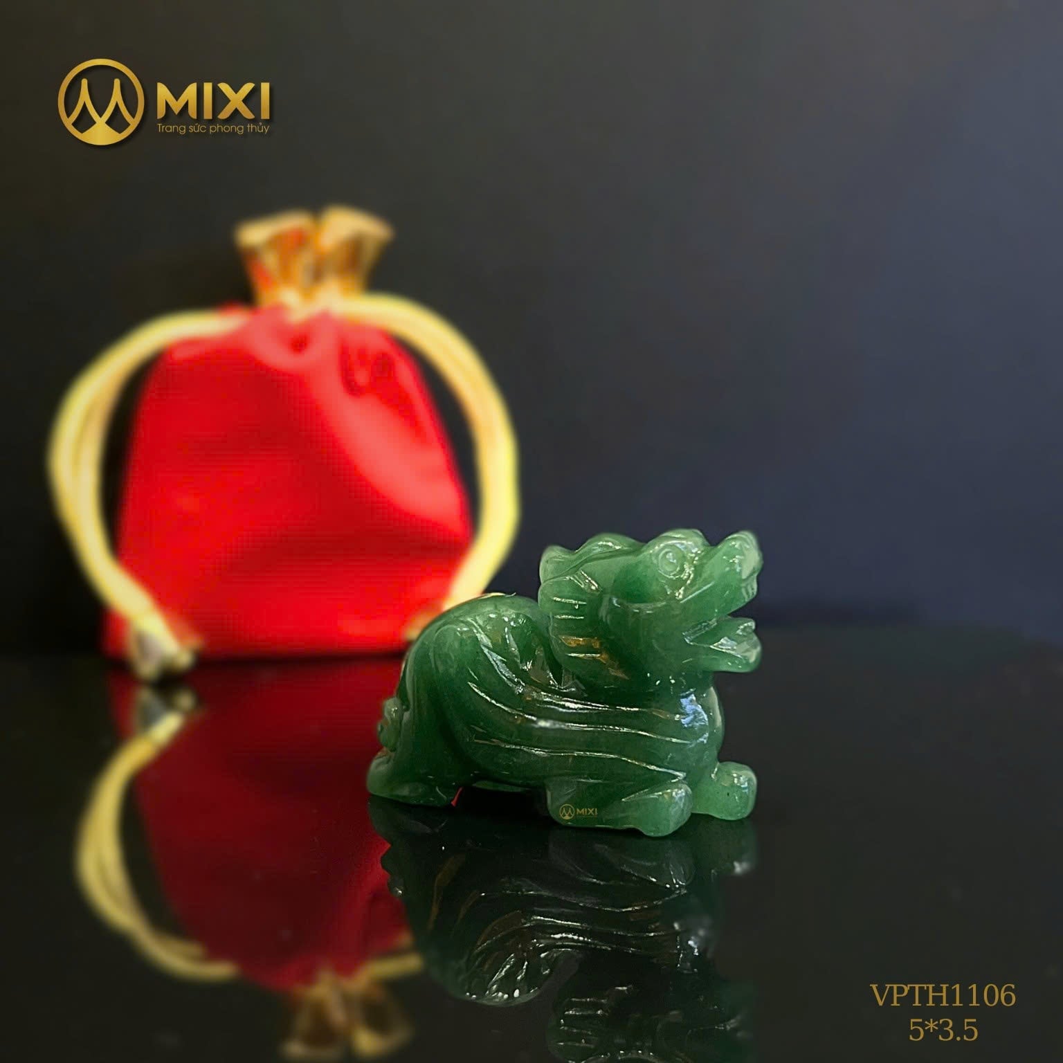 TƯỢNG TỲ HƯU THẠCH ANH XANH MINI: BẢO VẬT CHIÊU TÀI – TRẤN GIỮ CỦA CẢI, VẠN SỰ HANH THÔNG