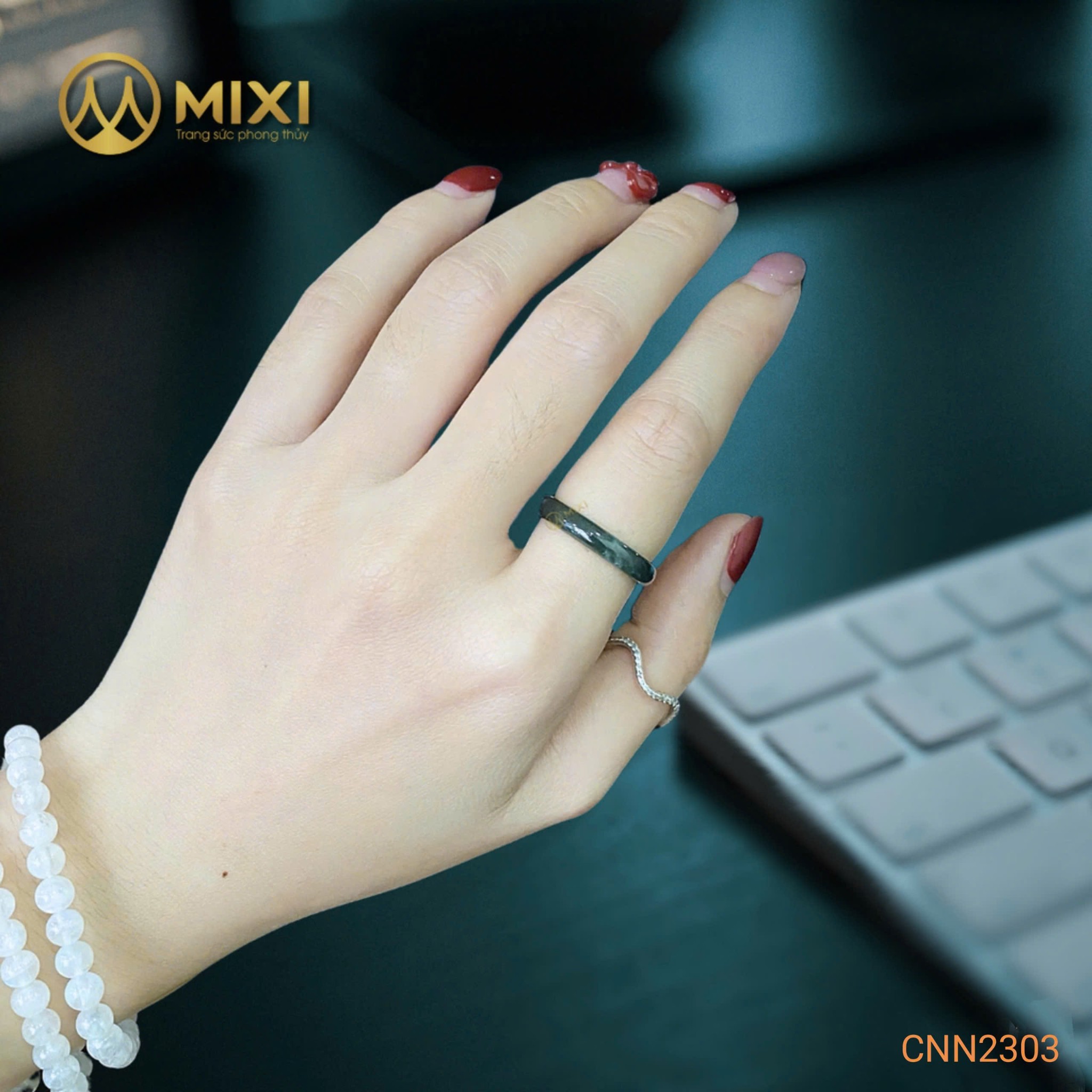 **NHẪN LAM NGỌC CHO NÀNG BÌNH AN – TRÍ TUỆ – TÀI LỘC CHO NĂM 2026 BÍNH NGỌ**