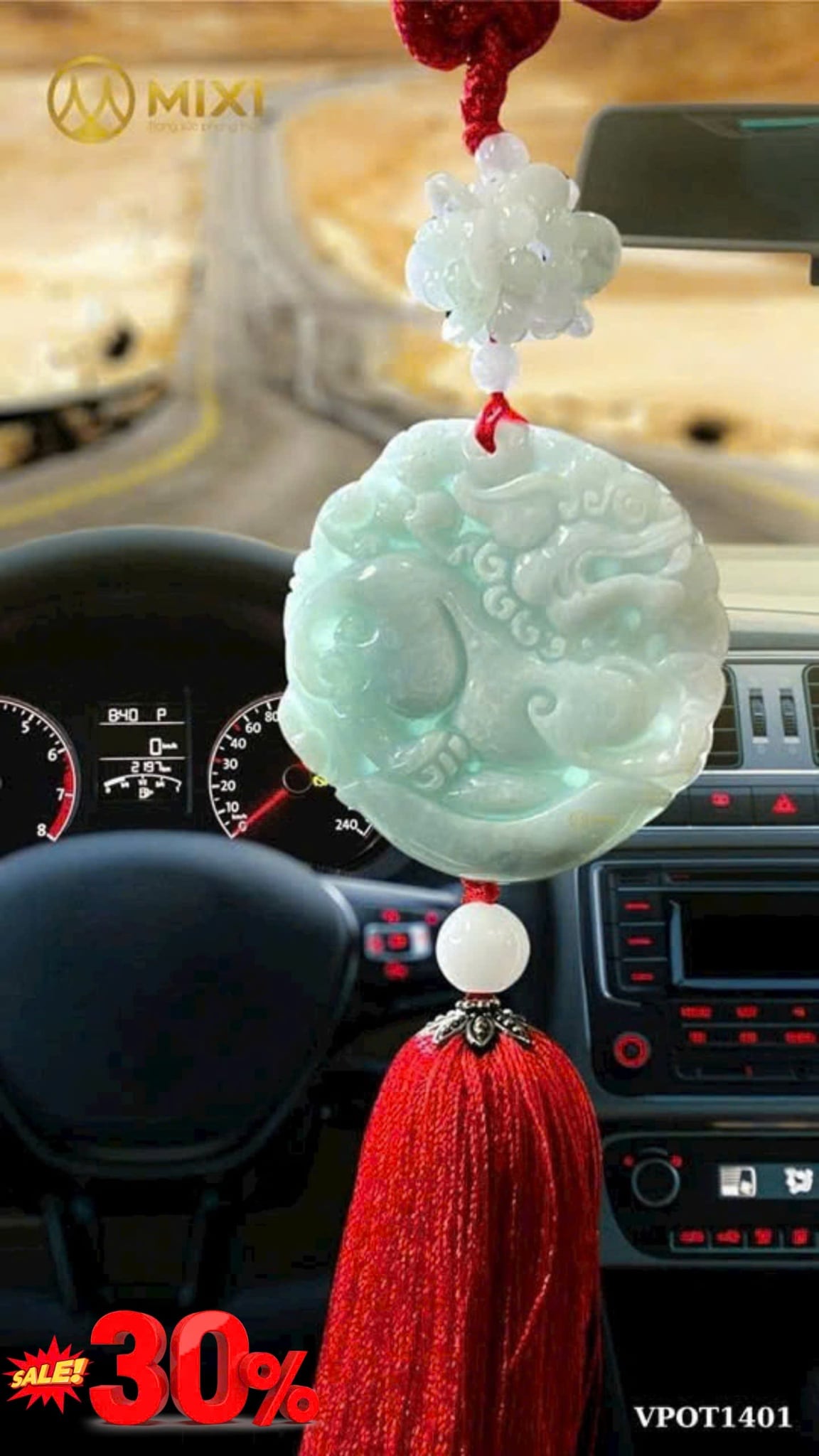 KHÁNH TREO XE NGỌC JADE HÌNH RỒNG – BIỂU TƯỢNG QUYỀN NĂNG & BẢO HỘ BÌNH AN Sale Sốc 30% – Ưu Đãi Đến Hết 6/12