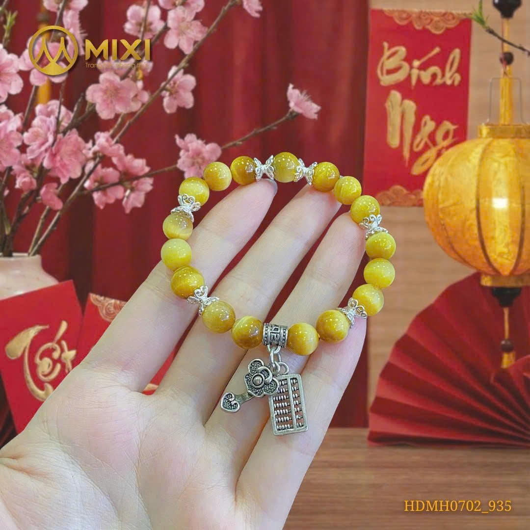 VÒNG TAY MẮT HỔ VÀNG TƯƠI: 