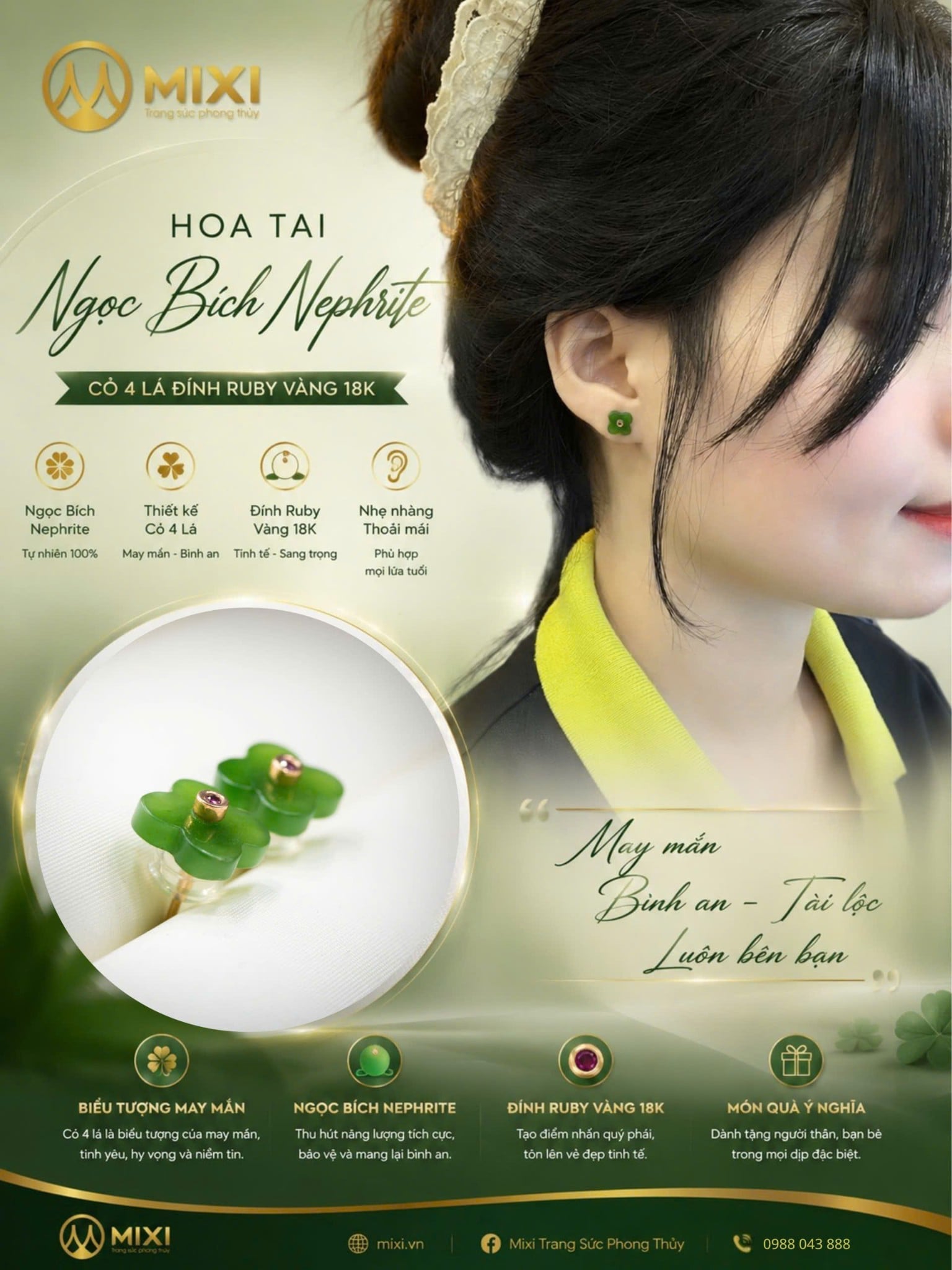 🍀 Có những món trang sức không chỉ tôn lên vẻ đẹp… mà còn gửi gắm những điều tốt lành.