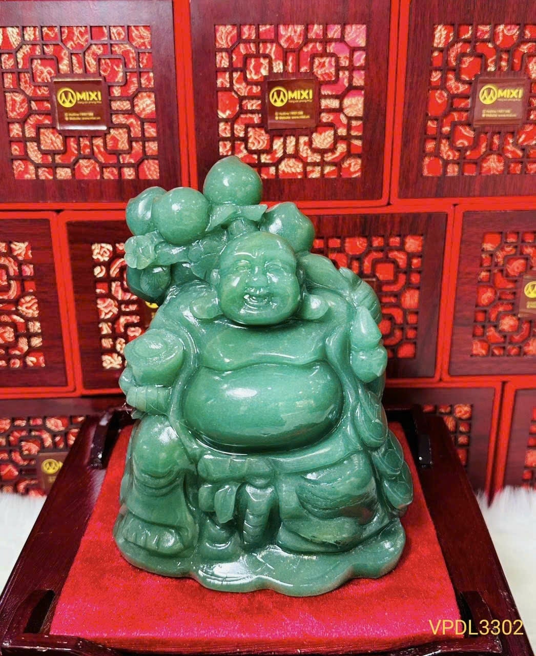 TƯỢNG PHẬT DI LẶC VÁC CÀNH ĐÀO THẠCH ANH: NỤ CƯỜI HỶ LẠC – RƯỚC TÀI LỘC, ĐÓN BÌNH AN