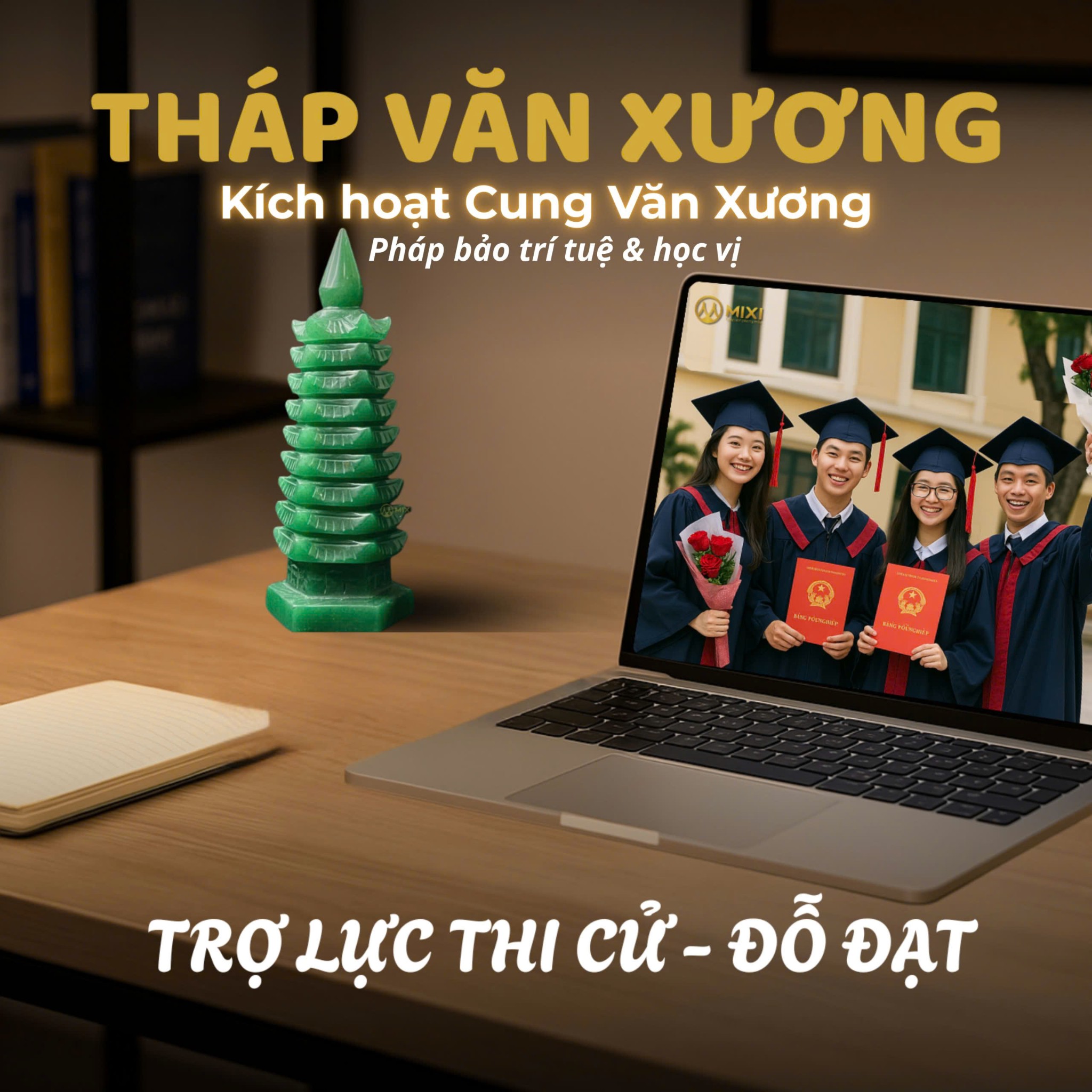 THÁP VĂN XƯƠNG THẠCH ANH XANH: BẢO VẬT TRÍ TUỆ – KHAI MỞ TƯ DUY, ĐỖ ĐẠT KHOA BẢNG