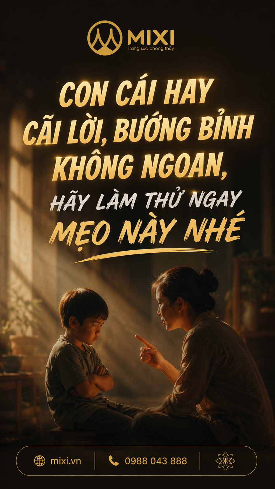 🌟 CON CÁI HAY CÃI LỜI, BƯỚNG BỈNH KHÔNG NGOAN – HÃY THỬ NGAY MẸO NÀY!