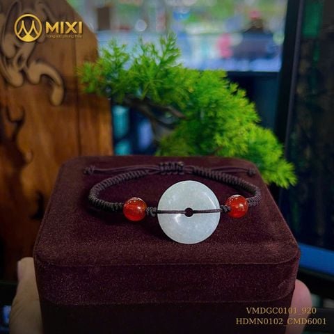Vòng Tay Tết Dây Đồng Điếu Ngọc Cẩm Thạch Mix Mã Não Đỏ – Điểm Nhấn Năng Động, Khơi Mở Hanh Thông