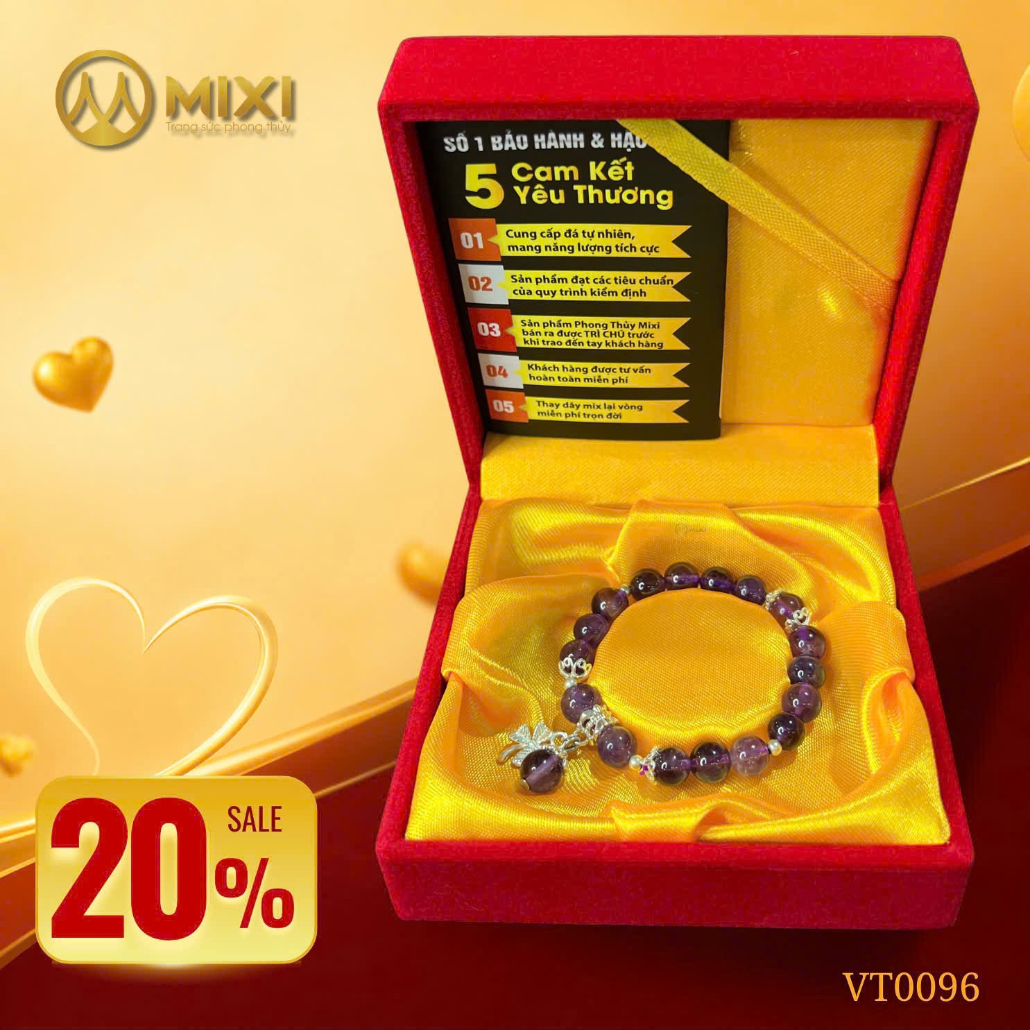 Vòng Tay Thạch Anh Tím 2A 8ly Mix Charm Cỏ 4 Lá Bạc 999 – Vẻ Đẹp Ngọt Ngào, May Mắn Trọn Vẹn (Trân Trọng Dành Tặng Ưu Đãi 20%)