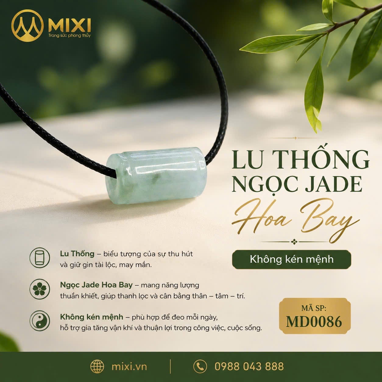 Mặt Dây Lu Thống Ngọc Jadeite Hoa Bay – Nét Chấm Phá Nghệ Thuật, Luân Chuyển Khí Vận