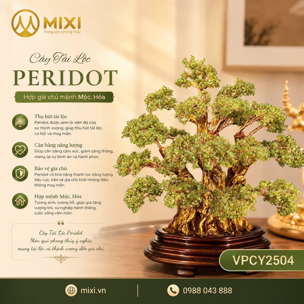 ✨ CÂY TÀI LỘC PERIDOT – DÀNH RIÊNG CHO NGƯỜI SINH THÁNG 8 ✨ 𝑉𝑖𝑒̂𝑛 đ𝑎́ 𝑐𝑢̉𝑎 𝑎́𝑛ℎ 𝑠𝑎́𝑛𝑔 – 𝐾ℎ𝑎𝑖 𝑚𝑜̛̉ 𝑚𝑎𝑦 𝑚𝑎̆́𝑛 & 𝑡ℎ𝑖̣𝑛ℎ 𝑣𝑢̛𝑜̛̣𝑛𝑔