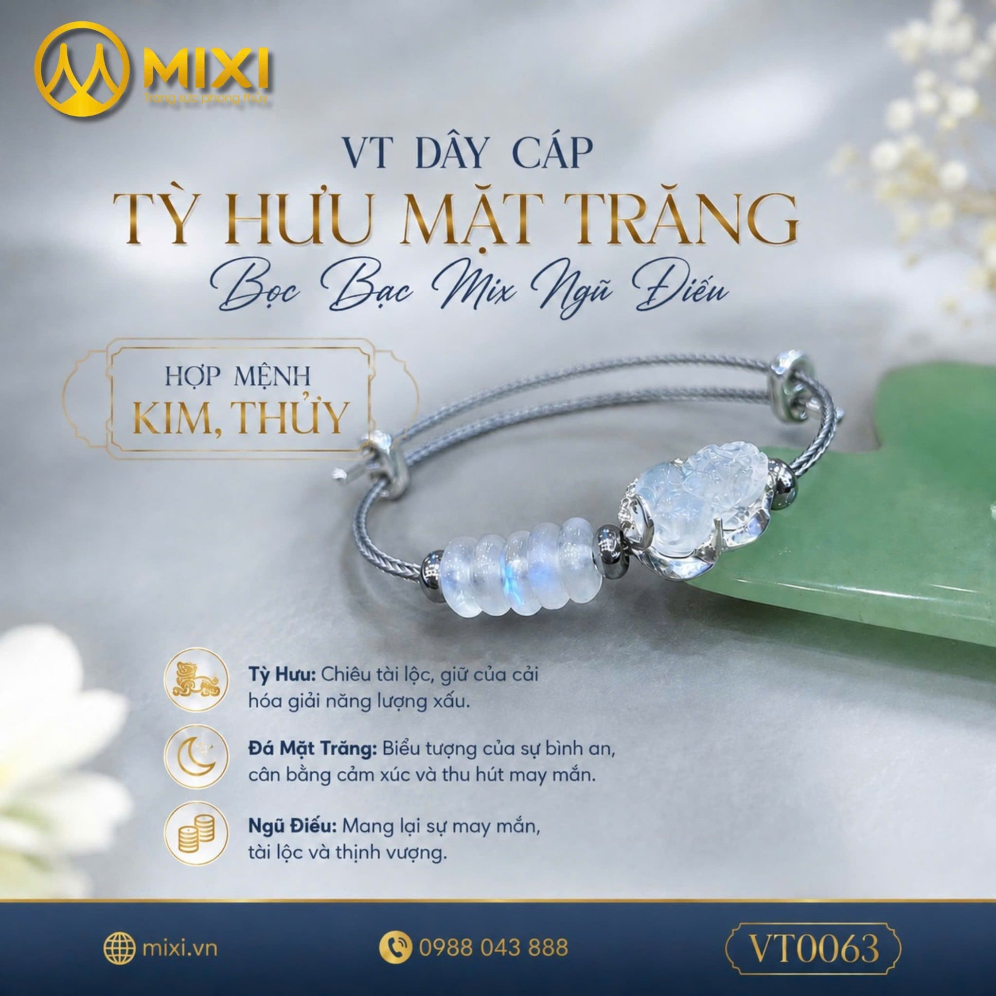 Có những trang sức đeo lên không chỉ để đẹp — mà là để mang theo một lời chúc cho chính mình. 🌙