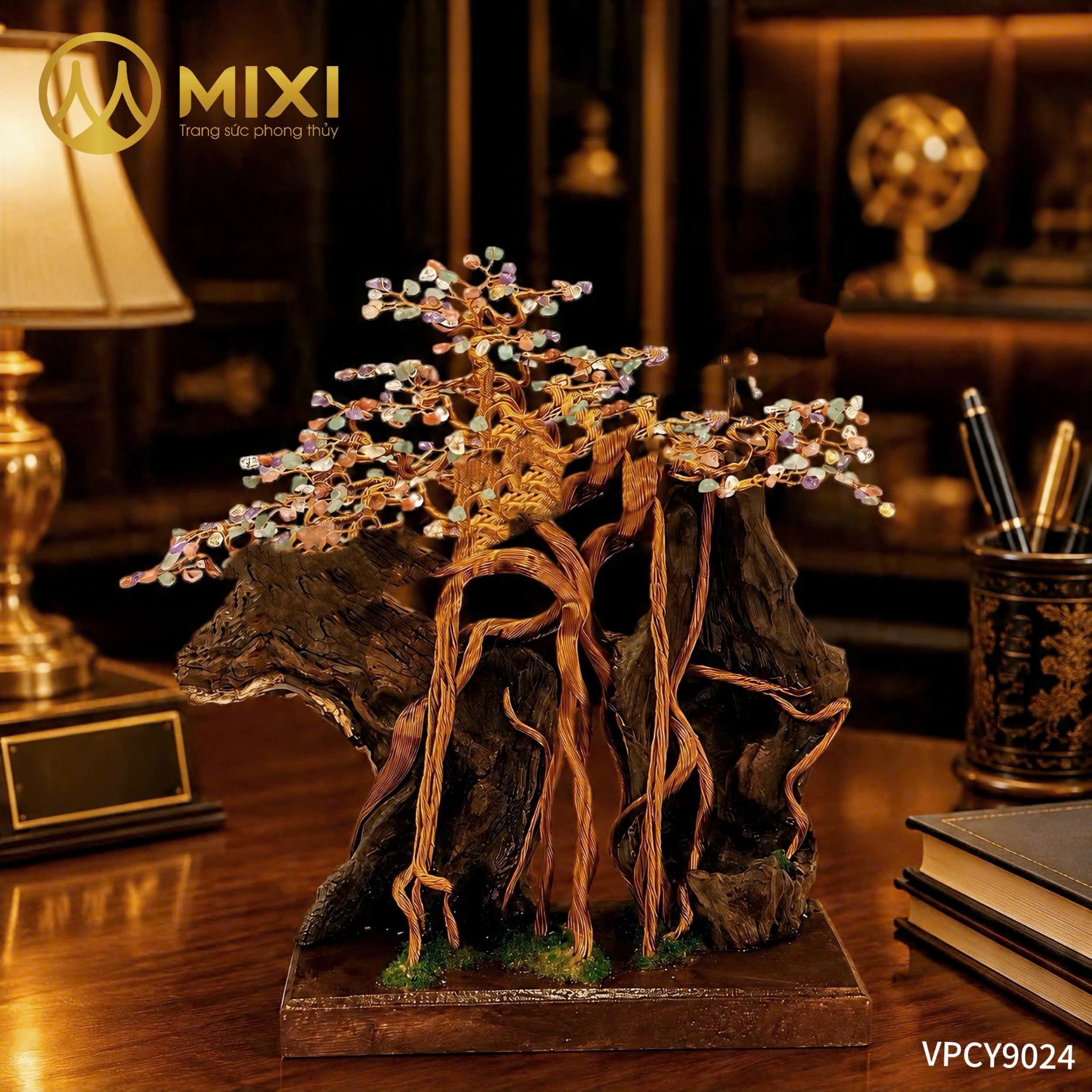 🌿 CÂY XÔNG TRẦM GỖ LŨA THẠCH ANH ĐA SẮC – VẺ ĐẸP ĐỘC BẢN TỪ TINH HOA TỰ NHIÊN 🌿