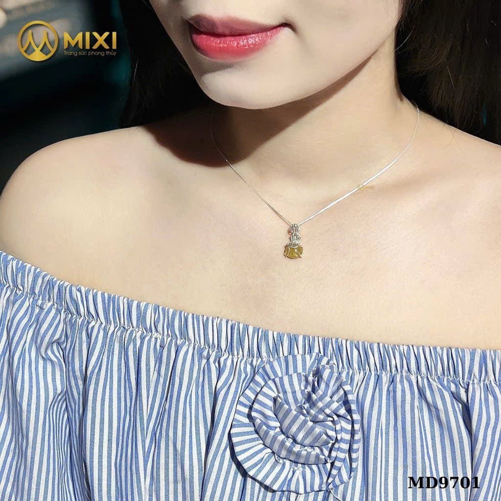💛 Mặt Dây Túi Tiền Thạch Anh Tóc Vàng - Phiên Bản Duy Nhất!!!