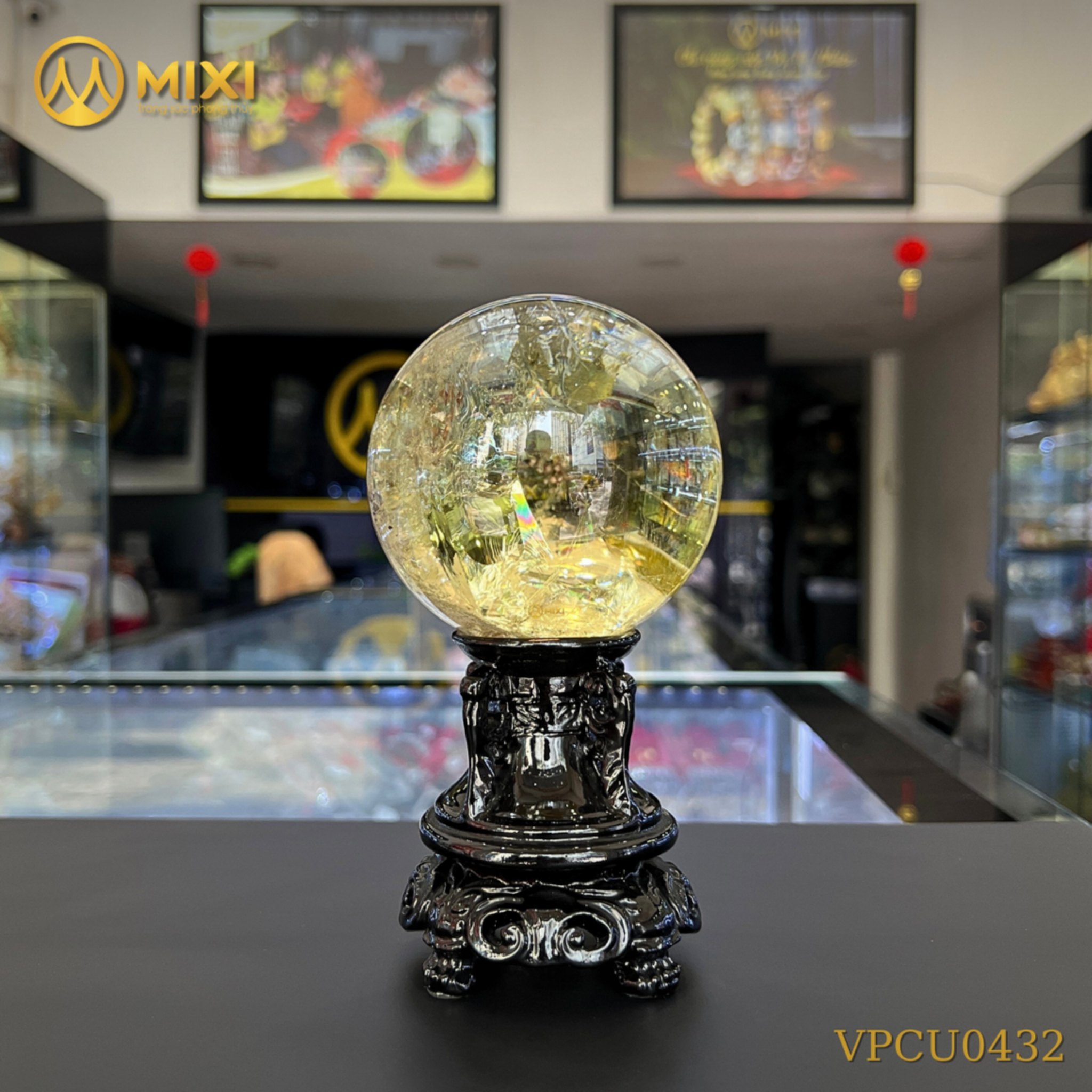 QUẢ CẦU THẠCH ANH VÀNG – TẶNG PHẨM NGÀY DOANH NHÂN VIỆT NAM 13/10 – BIỂU TƯỢNG CỦA THỊNH VƯỢNG & THÀNH CÔNG