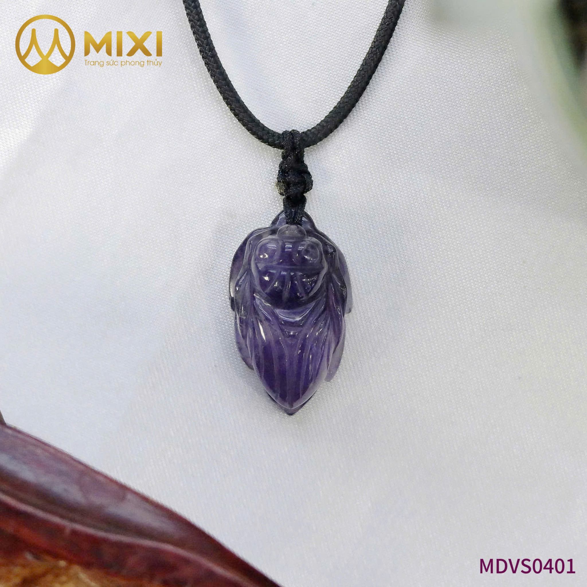 Mặt Dây Ve Sầu Thạch Anh Tím – Hóa Giải Thị Phi & Thăng Tiến Vượt Bậc