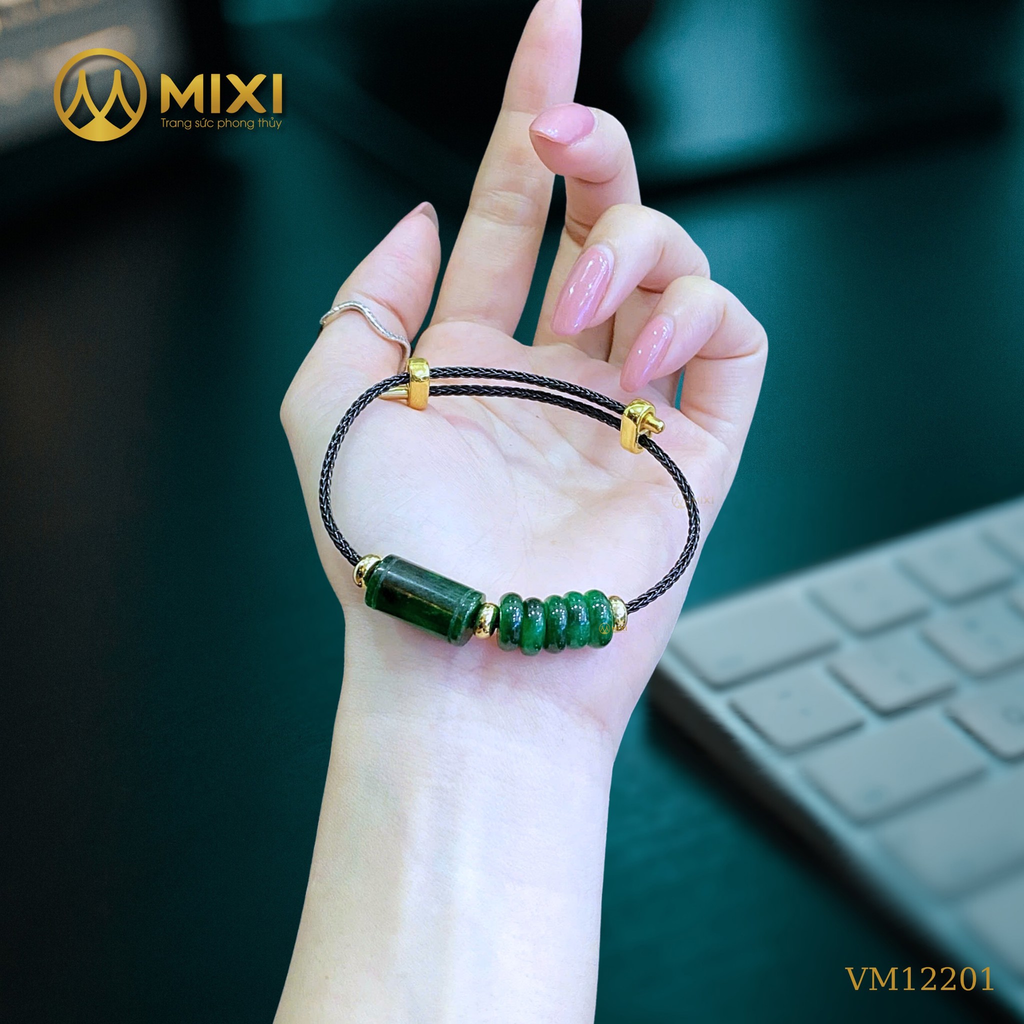 VÒNG TAY DÂY CÁP LU THỐNG MIX NGŨ ĐIẾU NGỌC SƠN THỦY – SỨC MẠNH, BẢN LĨNH & BÌNH AN