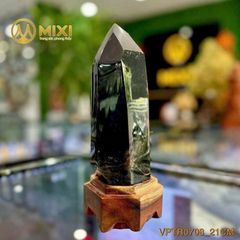 Trụ Thạch Anh Đen 3A (Cao 21cm) – Ổn Định Tần Số Năng Lượng, Kiến Tạo Không Gian Tĩnh Tại