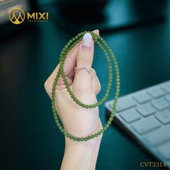 CHUỖI 3 VÒNG NGỌC BÍCH NEPHRITE 2A – THANH KHIẾT, QUYỀN QUÝ & NĂNG LƯỢNG BÌNH AN