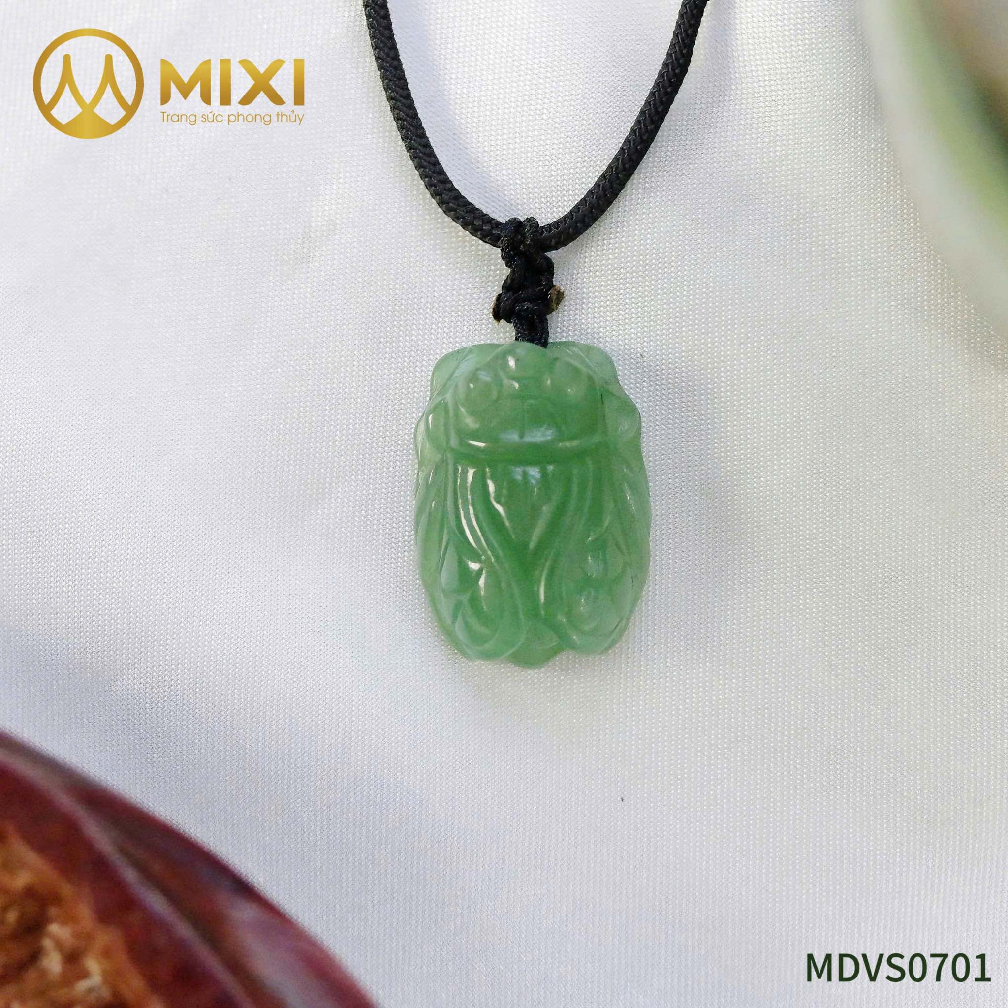 Mặt Dây Ve Sầu Thạch Anh Xanh – Bảo Vật Khoa Bảng, Khai Mở Trí Tuệ