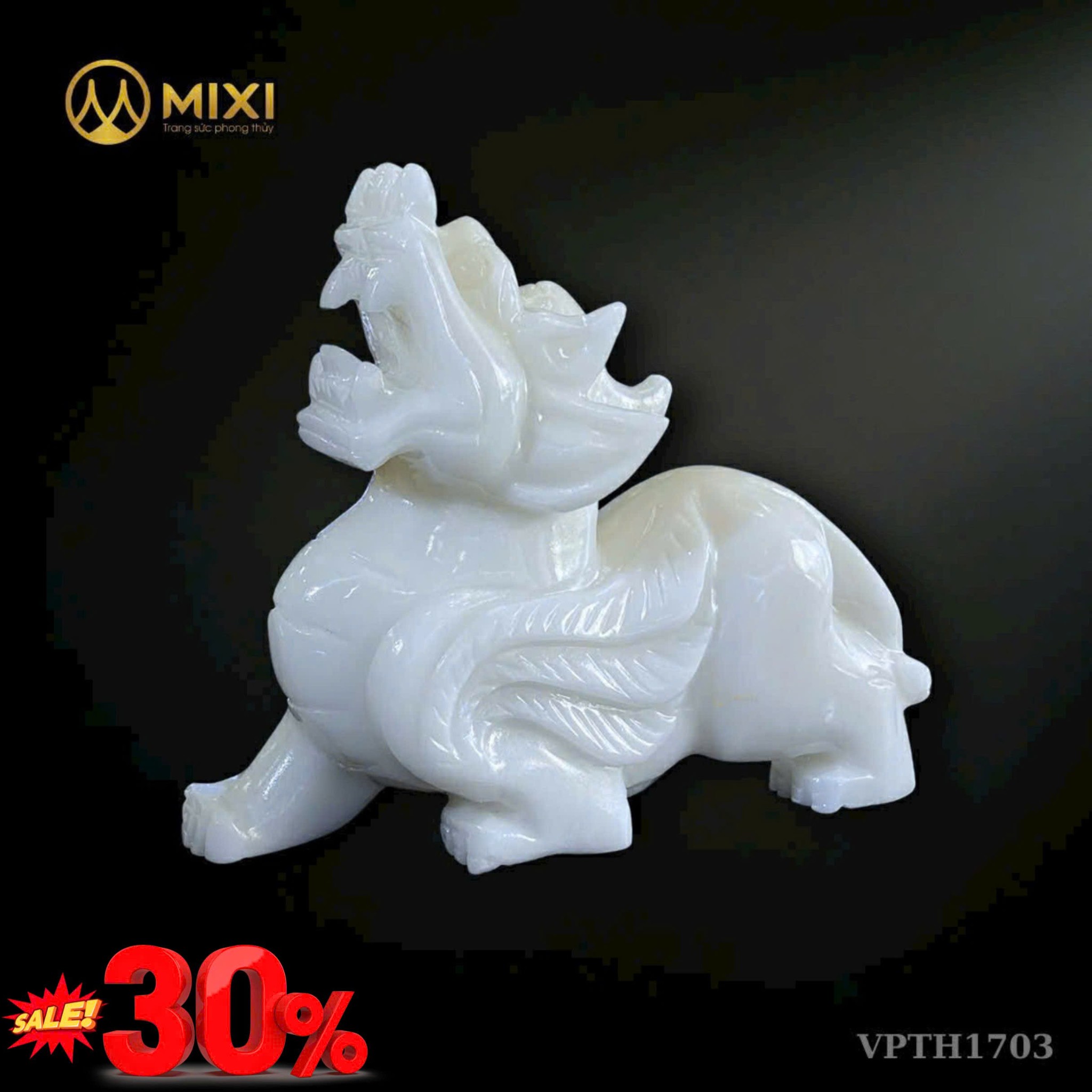 TƯỢNG TỲ HƯU CANXIT TRẮNG – BIỂU TƯỢNG CHIÊU TÀI – HỘ MỆNH – THANH TỊNH GIA TRẠCH Sale Sốc 30% – Ưu Đãi Cuối Năm Đến Hết 6/12