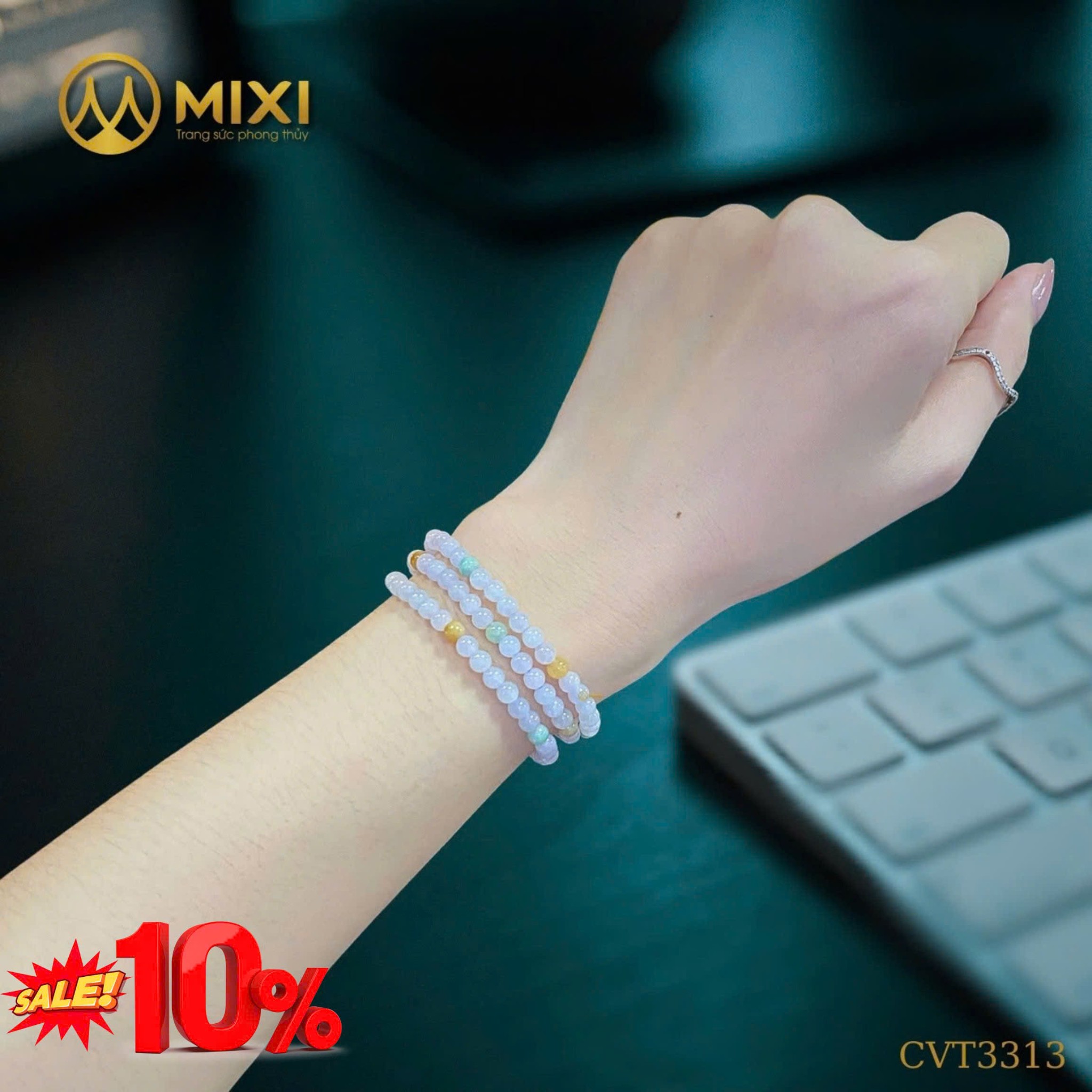 CHUỖI 3 VÒNG NGỌC TÍM MÔN TỨ QUÝ MYANMAR – BIỂU TƯỢNG MAY MẮN & QUYỀN NĂNG TỪ THIÊN NHIÊN Ưu Đãi Sale 10% – Chỉ Đến Hết 06/12