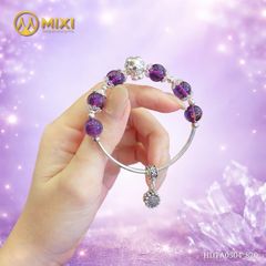 VÒNG TAY THẠCH ANH TÍM MIX CHARM HOA HƯỚNG DƯƠNG BẠC – ÁNH SÁNG TÍCH CỰC CHO NÀNG 2026