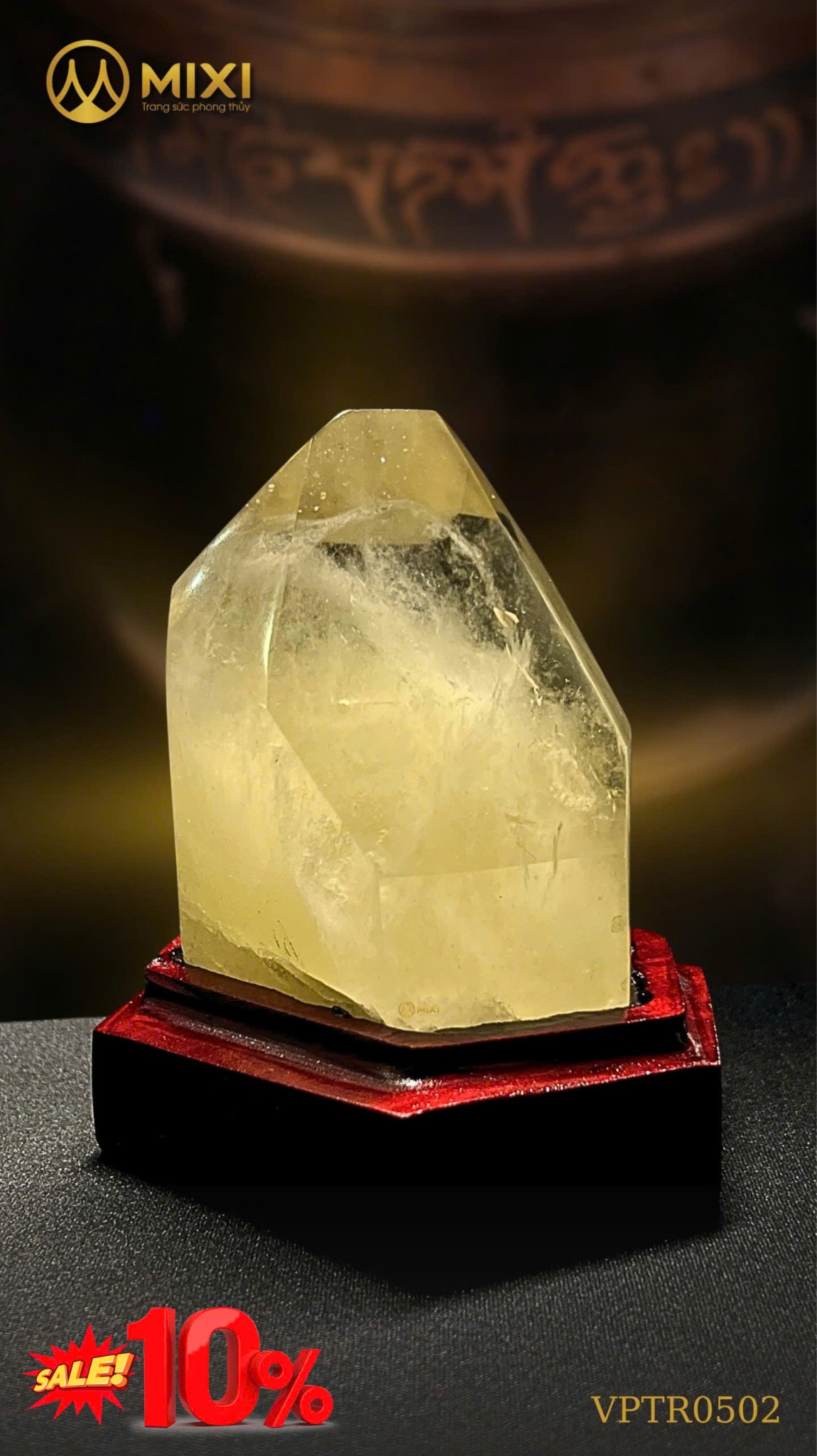 TRỤ THẠCH ANH VÀNG TỰ NHIÊN – CHIÊU TÀI, KHAI VẬN & THU HÚT MAY MẮN Black Friday Sale từ 28/11 – 2/12 – Giảm giá lên tới 10%