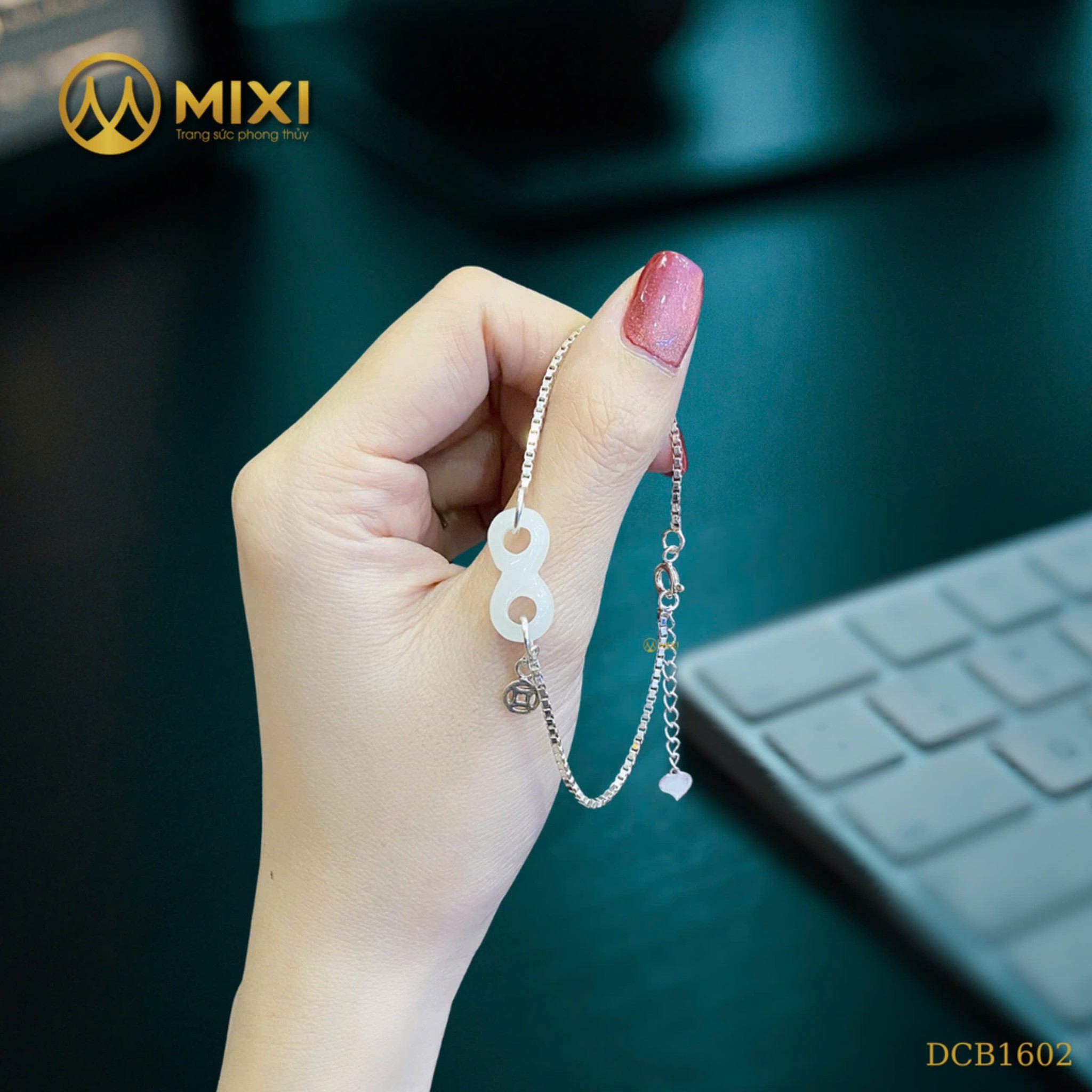 LẮC TAY BẠC MIX NGỌC JADE TRẮNG NHƯ Ý: VẺ ĐẸP THANH TAO – VẠN SỰ HANH THÔNG VÔ CỰC