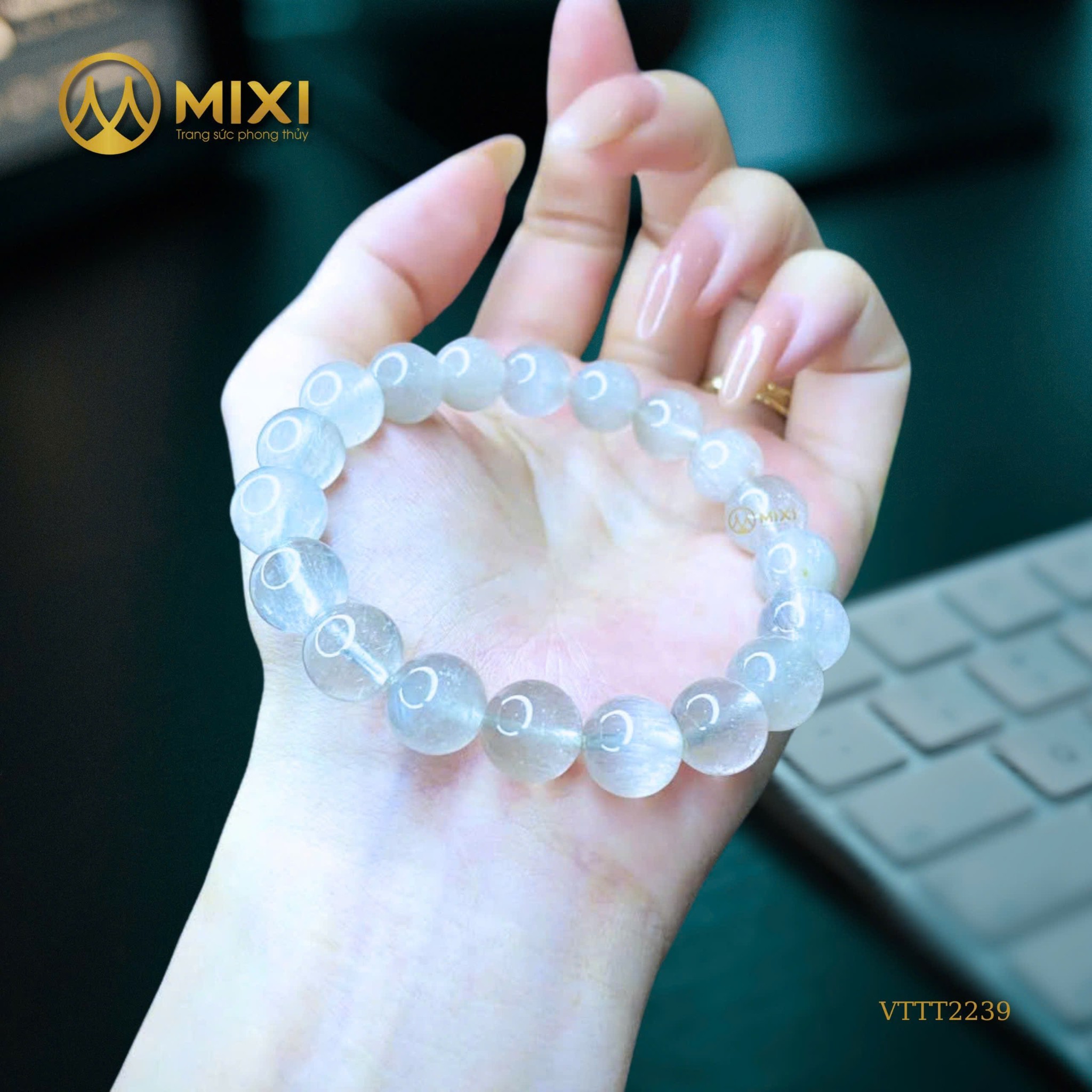 VÒNG TAY THẠCH ANH TÓC TRẮNG – THANH LỌC NĂNG LƯỢNG, GIỮ TÂM AN CHO NÀNG 2026