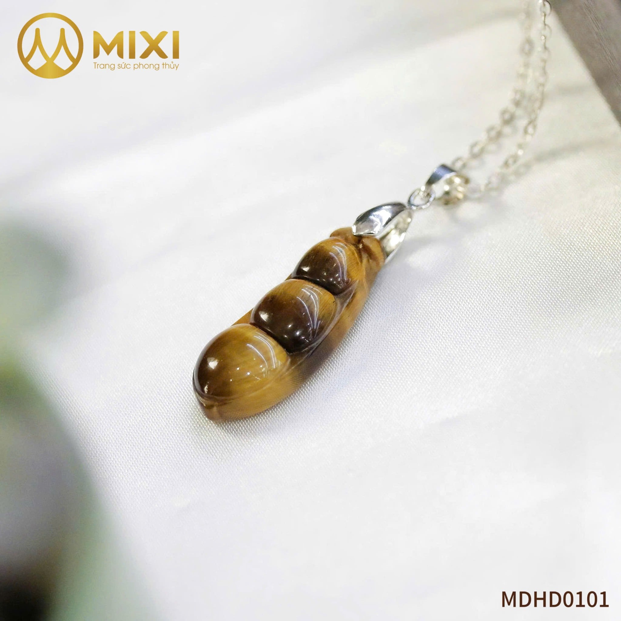 Mặt Dây Hạt Đậu Mắt Hổ Nâu – Bứt Phá Bản Lĩnh & Gặt Hái Thành Công