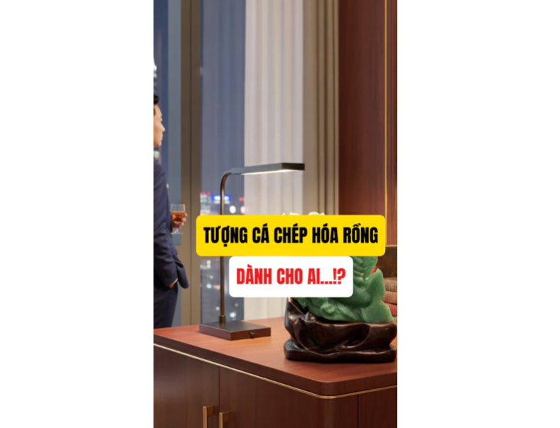 🐉 Biểu tượng của ý chí và thành công – Tượng Cá Chép Vượt Vũ Môn Hóa Rồng