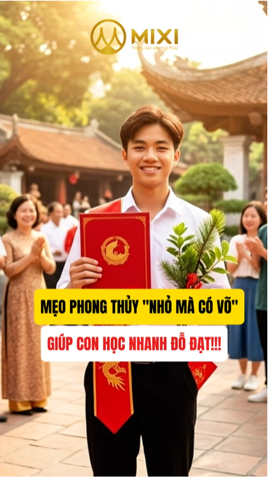 MẸO PHONG THỦY “NHỎ MÀ CÓ VÕ” GIÚP CON HỌC NHANH – THI CỬ ĐỖ ĐẠT!