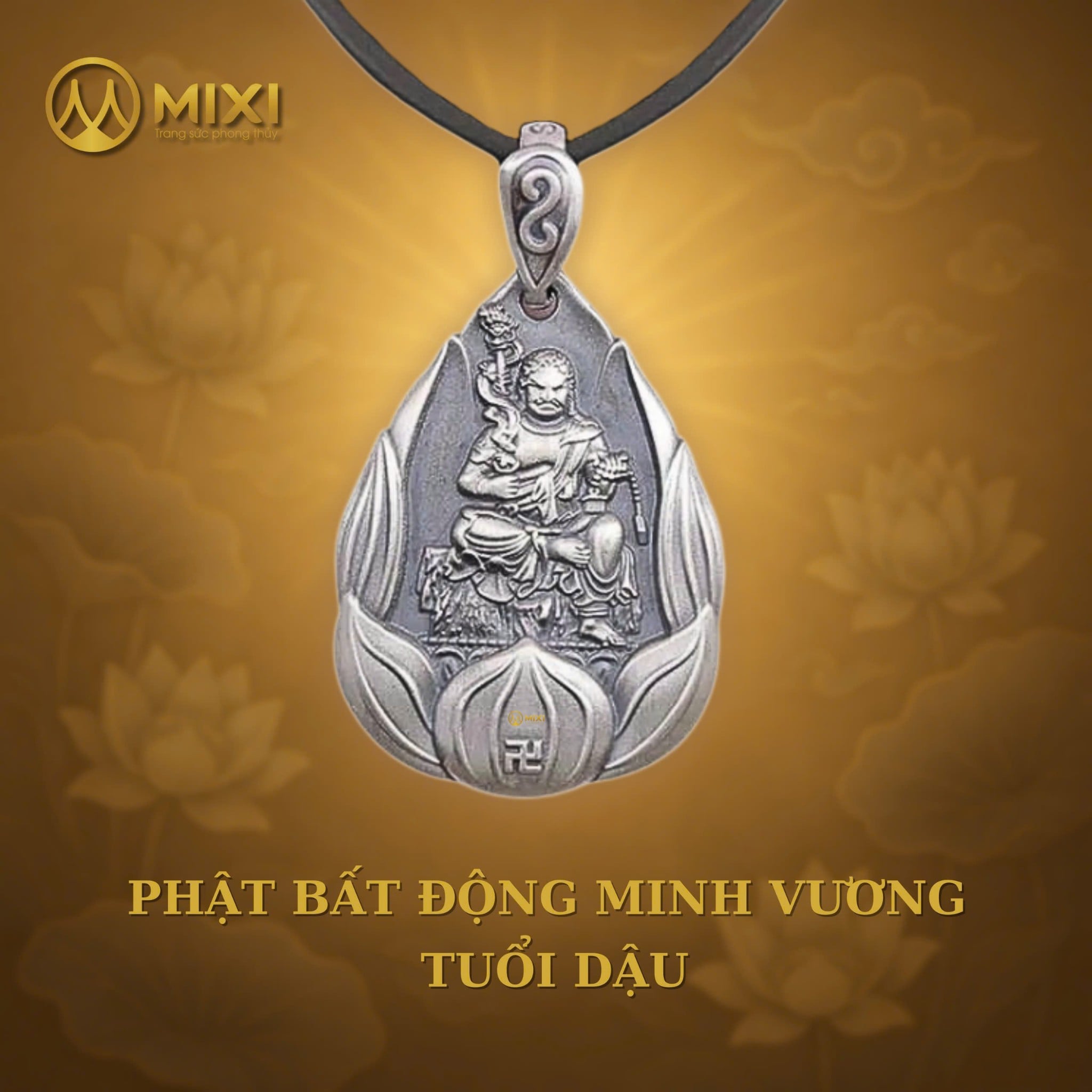 MẶT DÂY PHẬT BẤT ĐỘNG MINH VƯƠNG BẠC S999: BẢO VẬT HỘ MỆNH – ĐÁNH THỨC BẢN LĨNH TUỔI DẬU