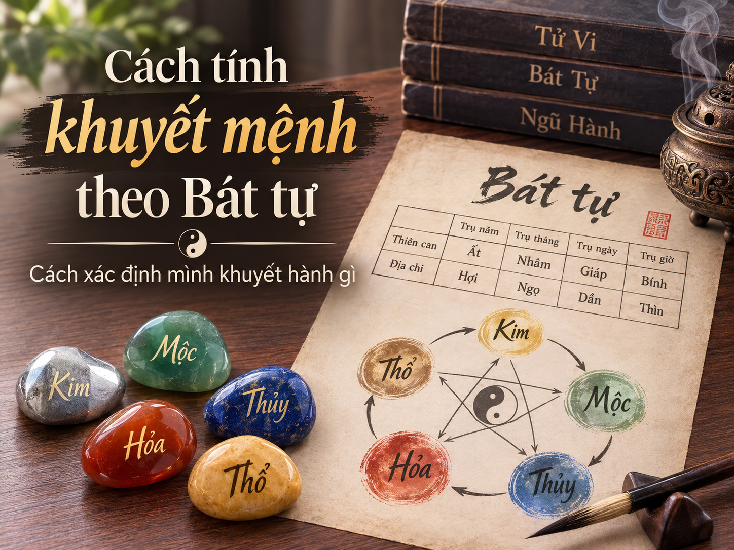 Cách tính khuyết mệnh theo Bát tự, biết mình khuyết hành gì