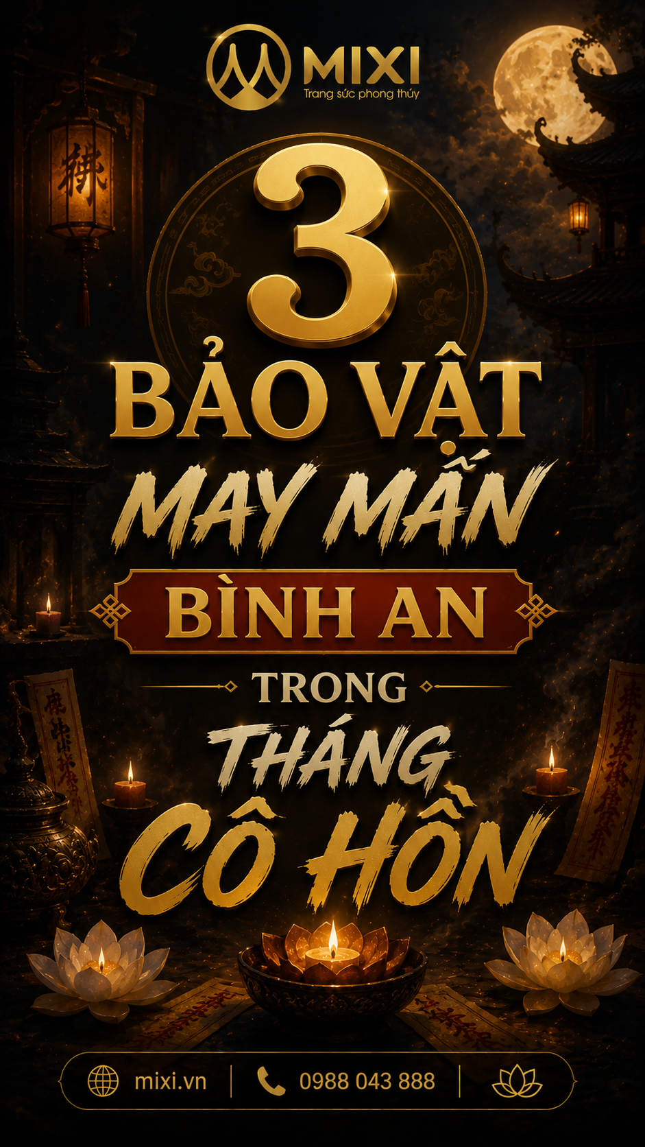 3 BẢO VẬT NÊN MANG BÊN MÌNH TRONG THÁNG CÔ HỒN!