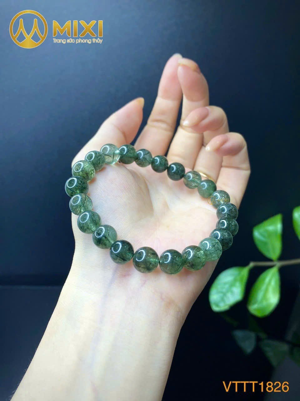 VÒNG TAY THẠCH ANH TÓC XANH – HÓA GIẢI HẠN TAM TAI, CHIÊU BÌNH AN CHO TUỔI MÃO – MÙI – HỢI