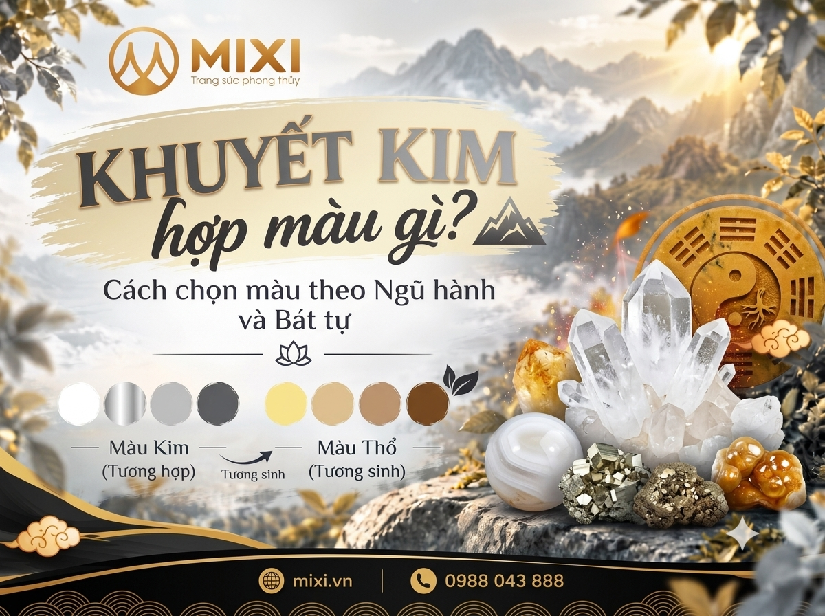 Khuyết Kim hợp màu gì? Cách chọn màu cân bằng ngũ hành