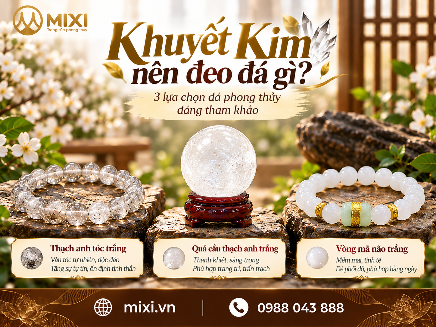 Mệnh khuyết Kim đeo đá gì? Gợi ý đá phong thuỷ phù hợp