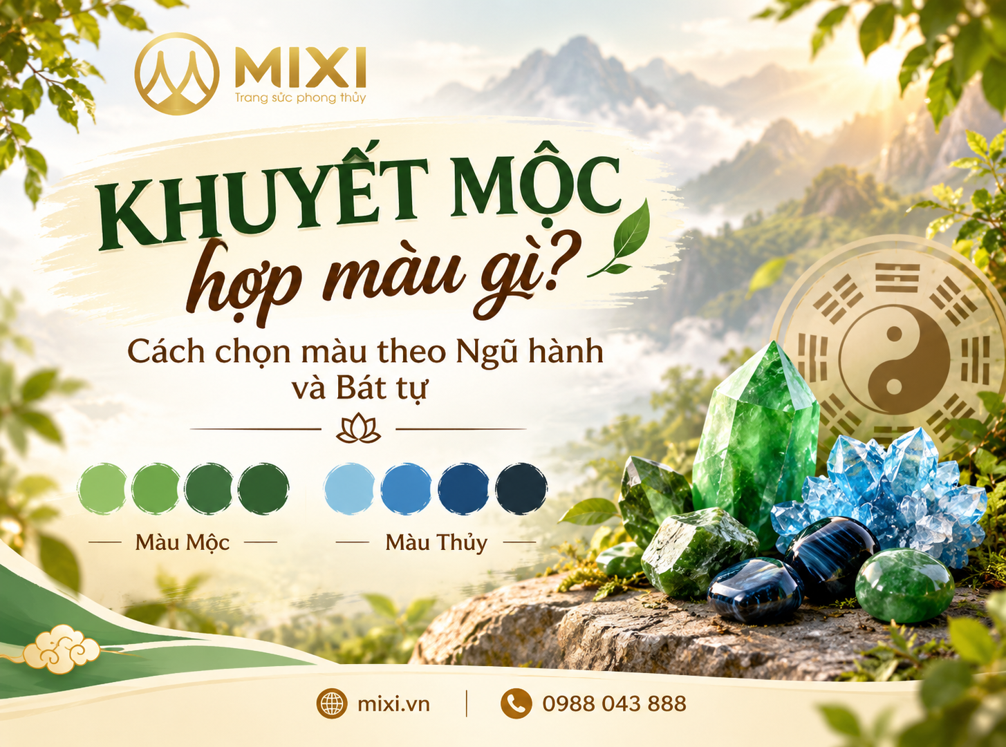 Khuyết mộc hợp màu gì, cách chọn màu theo ngũ hành và bát tự