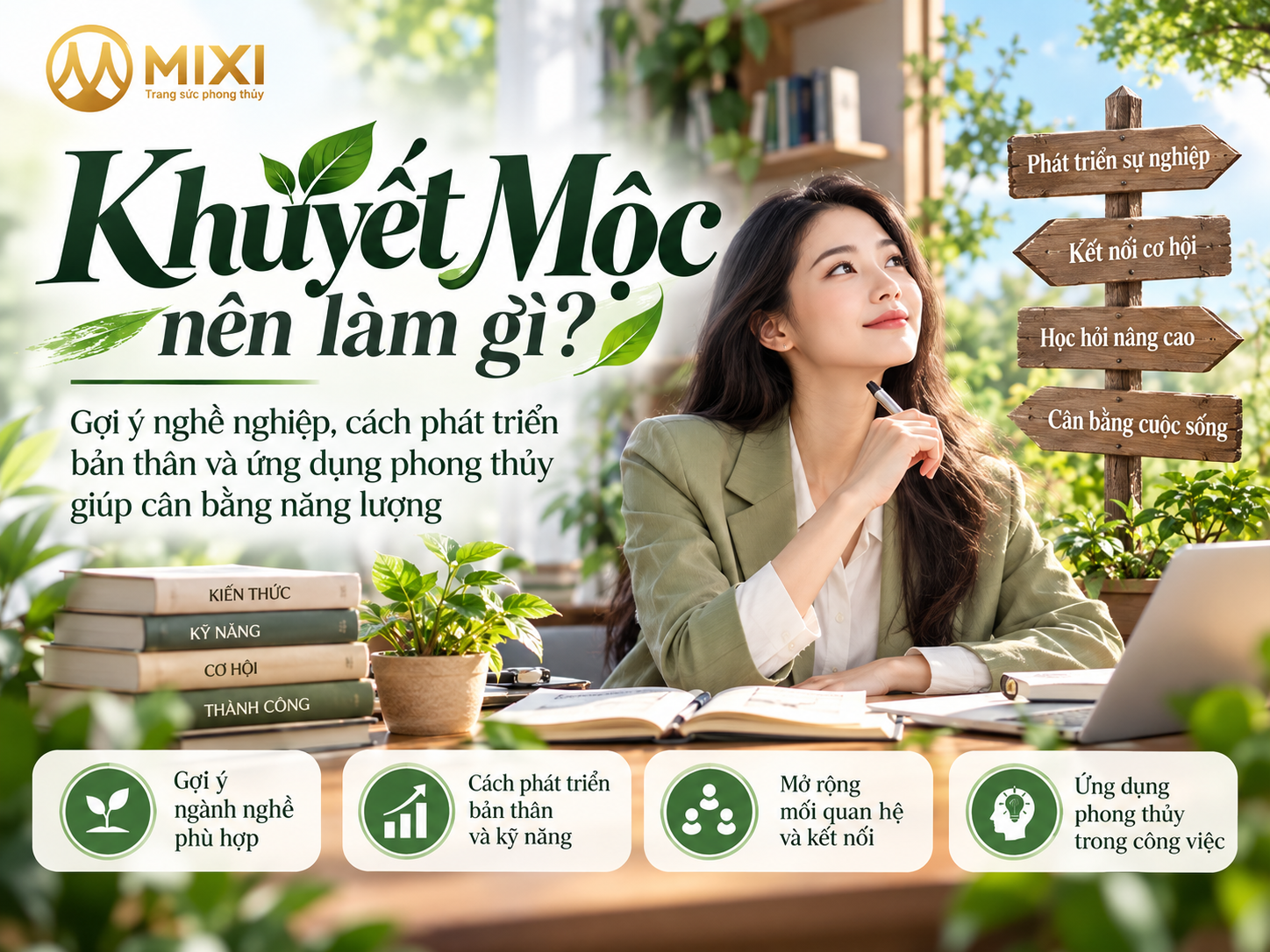 Khuyết Mộc nên làm gì, tư vấn nghề hợp phong thuỷ khuyết Mộc