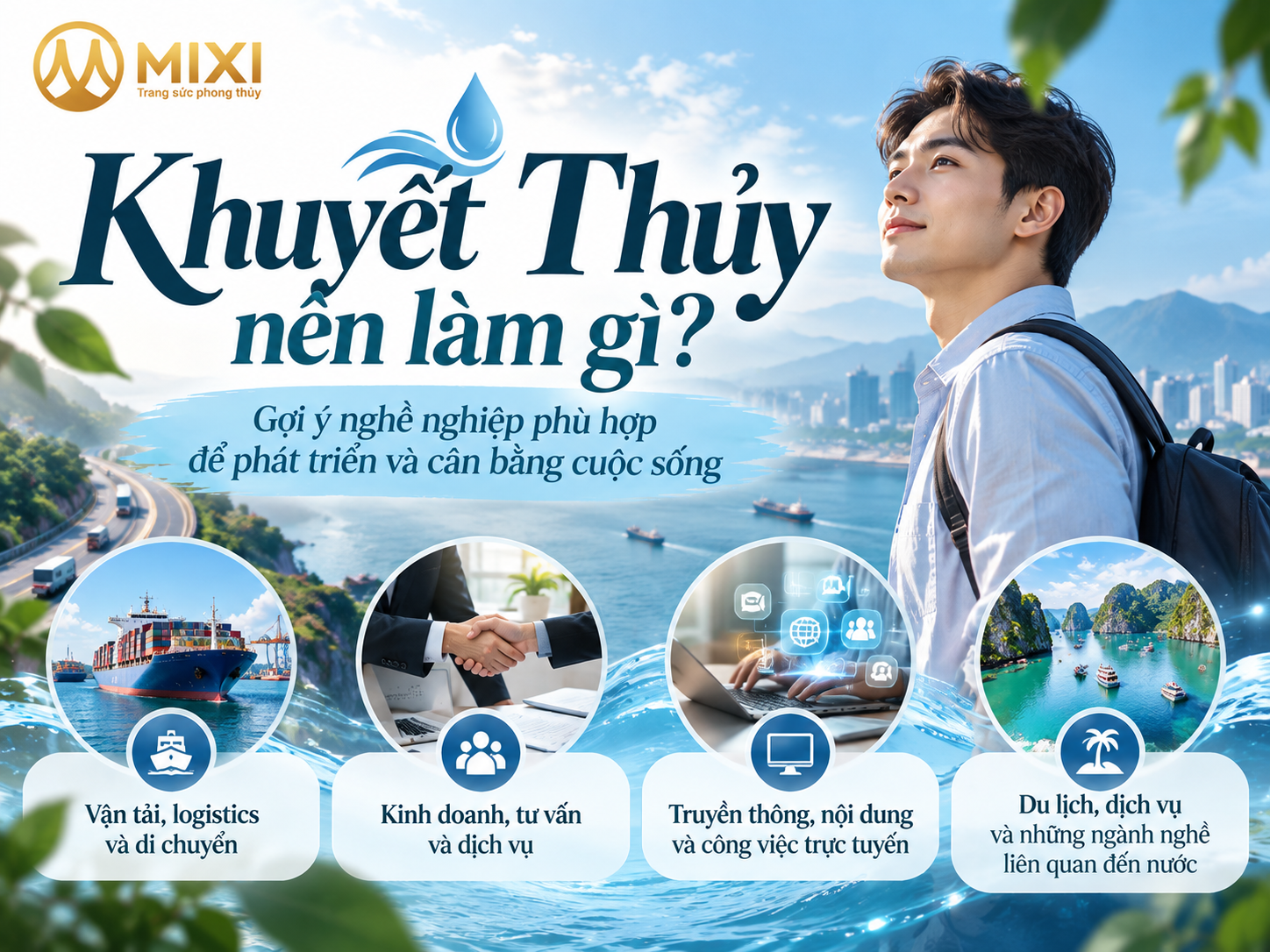 Khuyết Thủy nên làm gì? Gợi ý nghề nghiệp phù hợp theo Ngũ hành