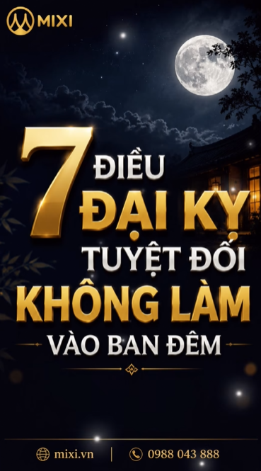 7 ĐIỀU ĐẠI KỴ TUYỆT ĐỐI KHÔNG LÀM VÀO BAN ĐÊM – TRÁNH ĐỂ GIẤC NGỦ BẤT AN, VẬN KHÍ SUY GIẢM!!!