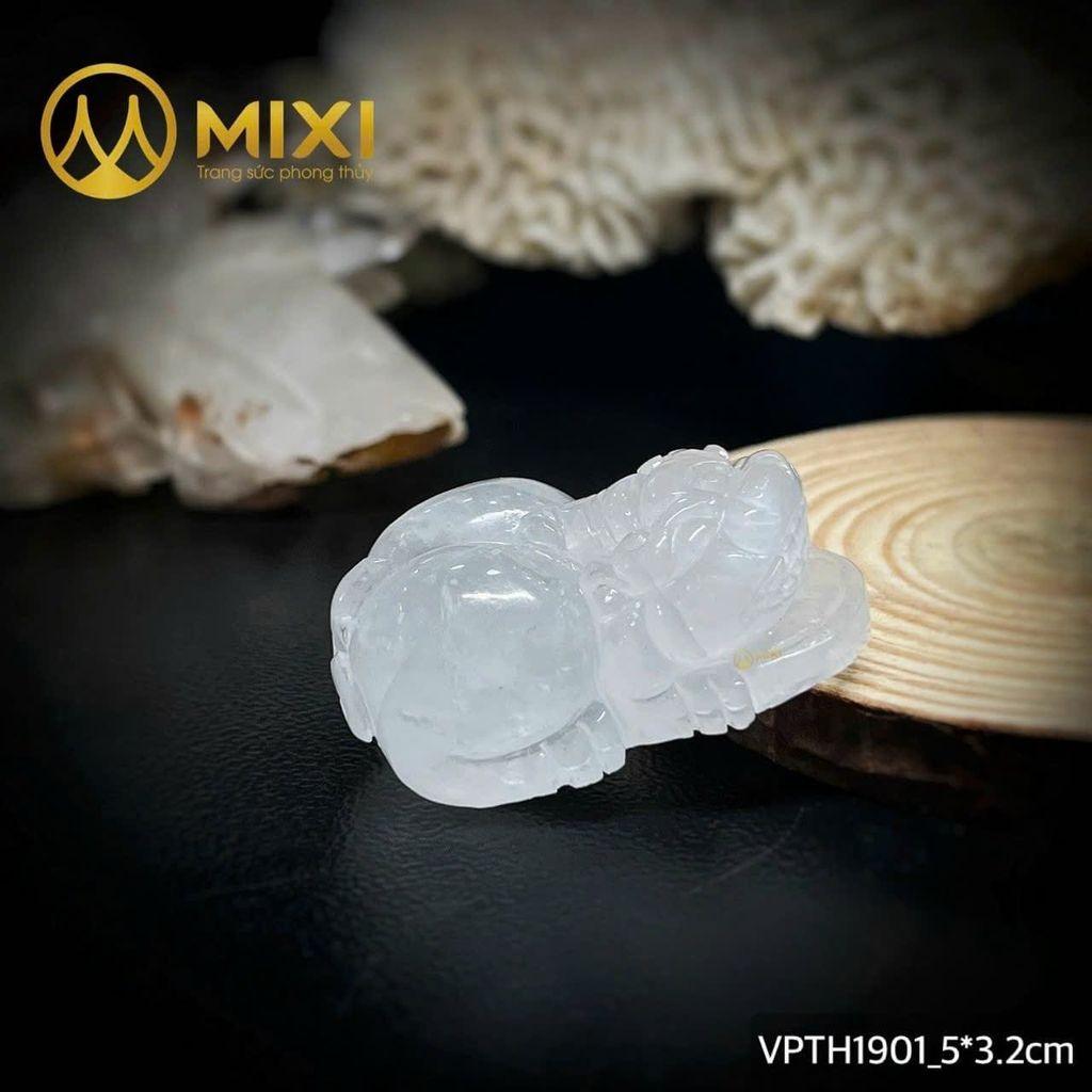 TƯỢNG TỲ HƯU THẠCH ANH TRẮNG – BẢO VẬT HỘ TÀI, GIỮ LỘC, KHAI VẬN CHO GIA CHỦ