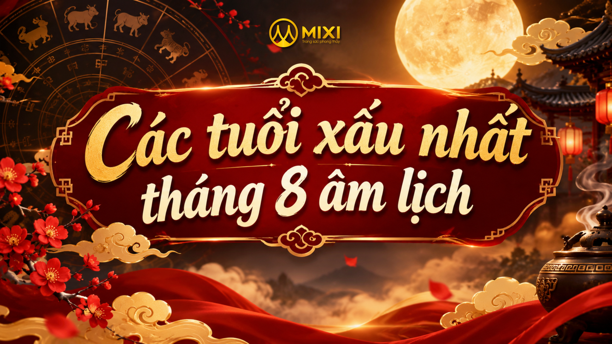 🚨 CẢNH BÁO THÁNG 8 ÂM LỊCH: NHỮNG TUỔI DỄ GẶP “SÓNG GIÓ, TAI ƯƠNG” KHI BỊ SAO THỔ TÚ CHIẾU MỆNH! 🚨
